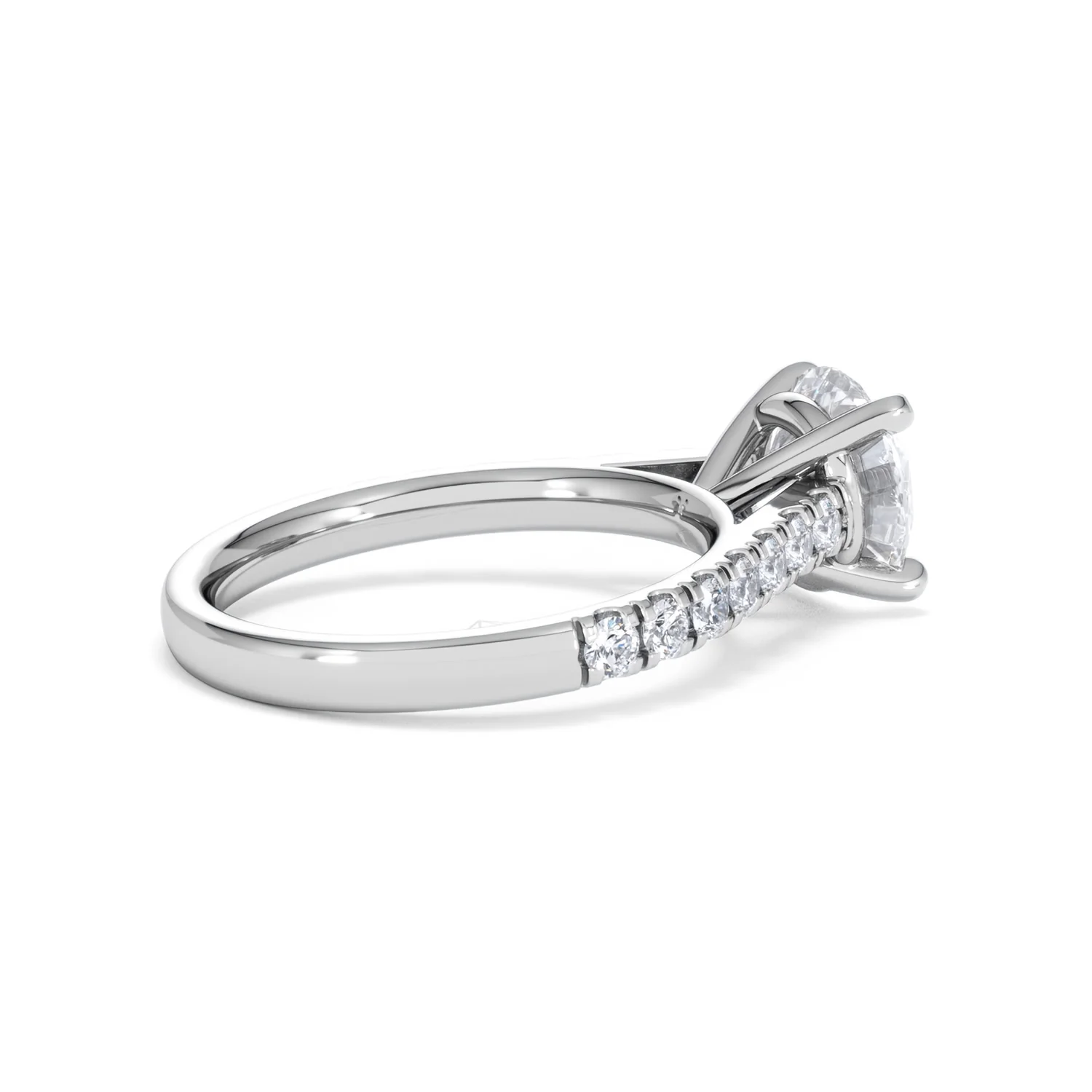 Natalia Lab Diamond Engagement Side Stone Ring 18KW Gold 2.50CT F/VS1 - Image 35