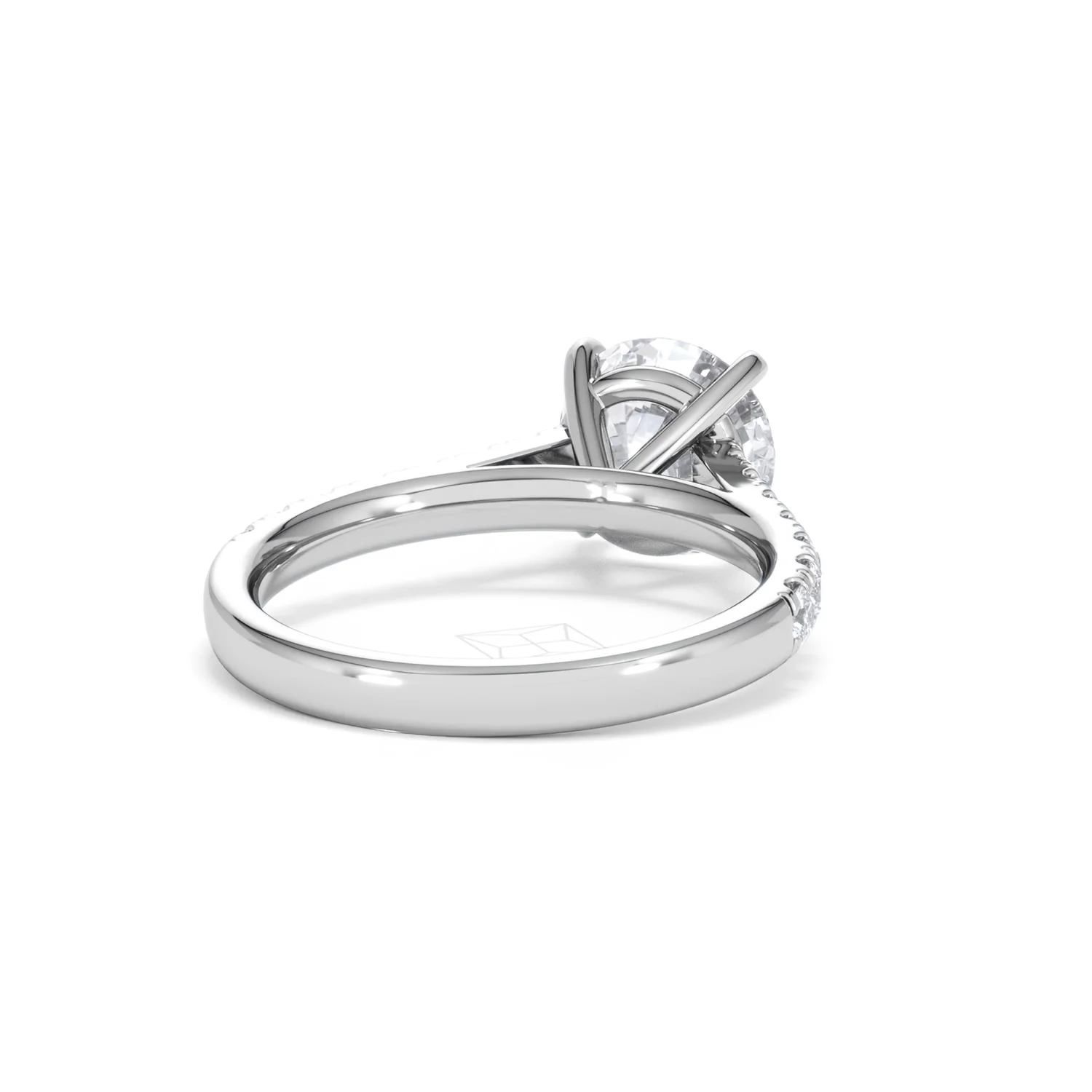 Natalia Lab Diamond Engagement Side Stone Ring 18KW Gold 2.50CT F/VS1 - Image 44