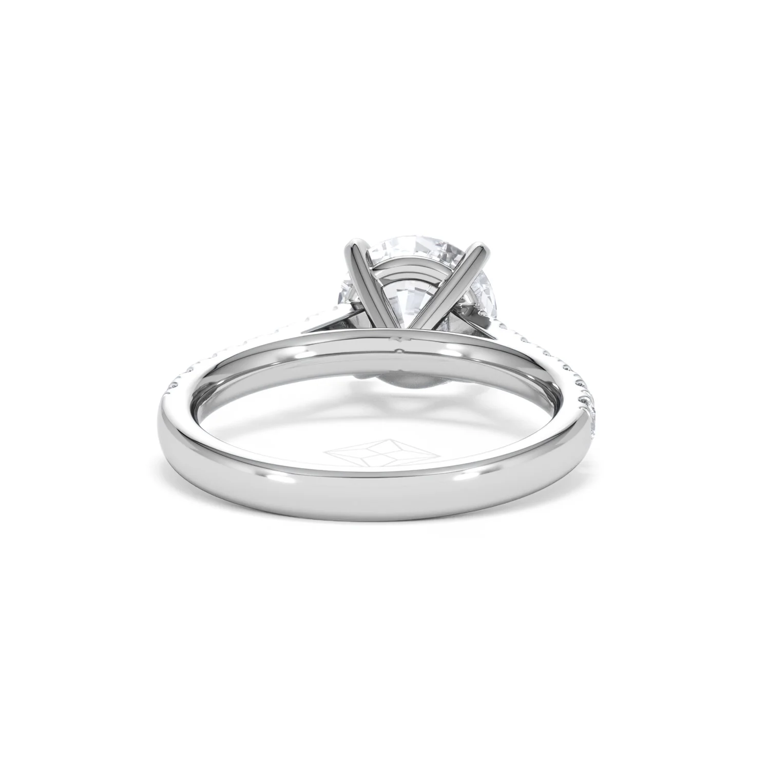 Natalia Lab Diamond Engagement Side Stone Ring 18KW Gold 2.50CT F/VS1 - Image 47