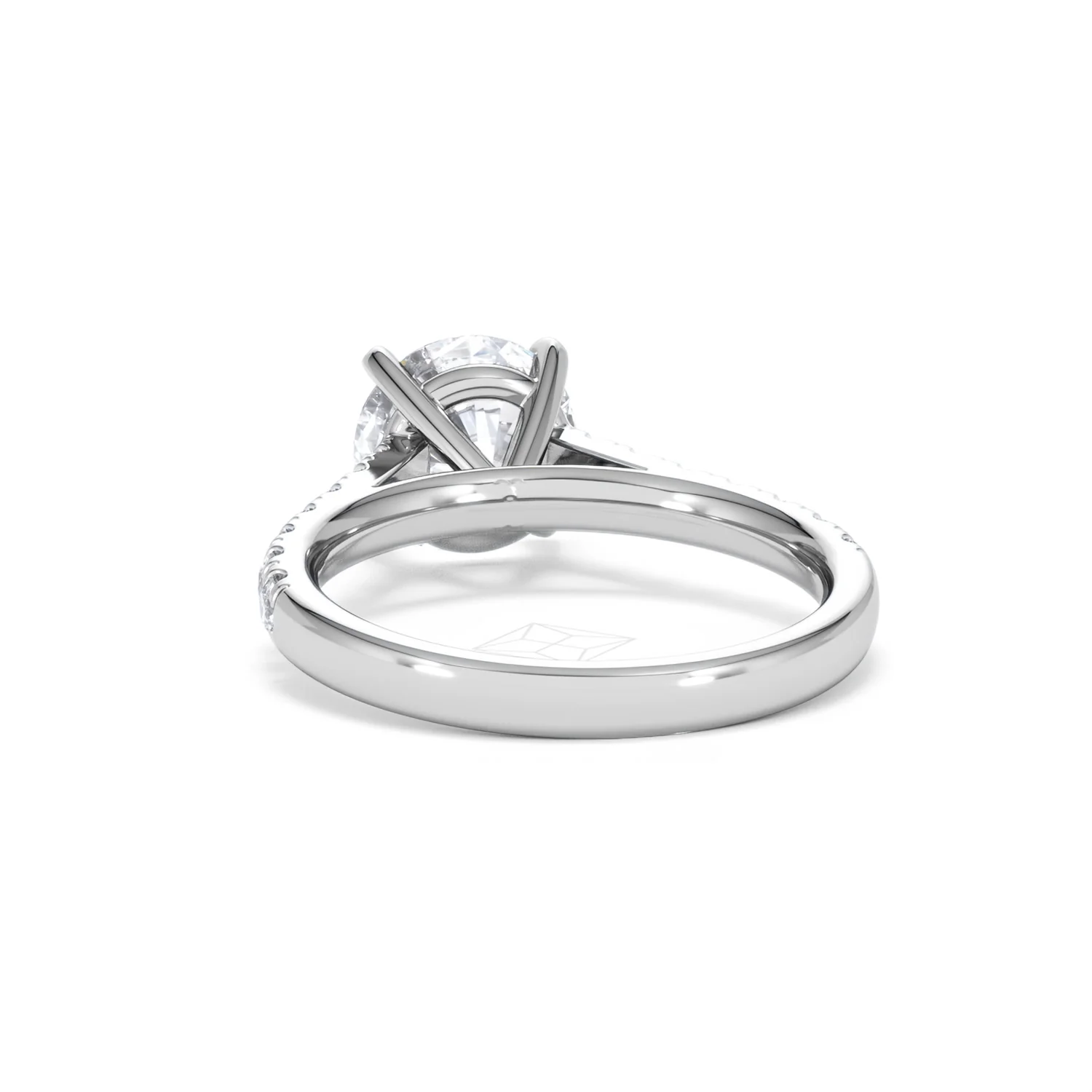 Natalia Lab Diamond Engagement Side Stone Ring 18KW Gold 2.50CT F/VS1 - Image 52