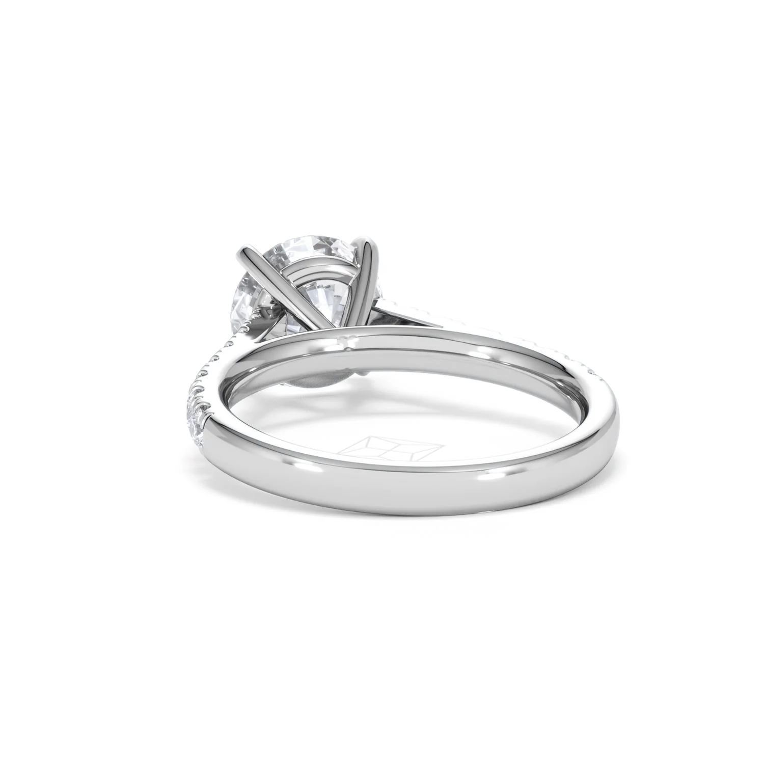 Natalia Lab Diamond Engagement Side Stone Ring 18KW Gold 2.50CT F/VS1 - Image 53