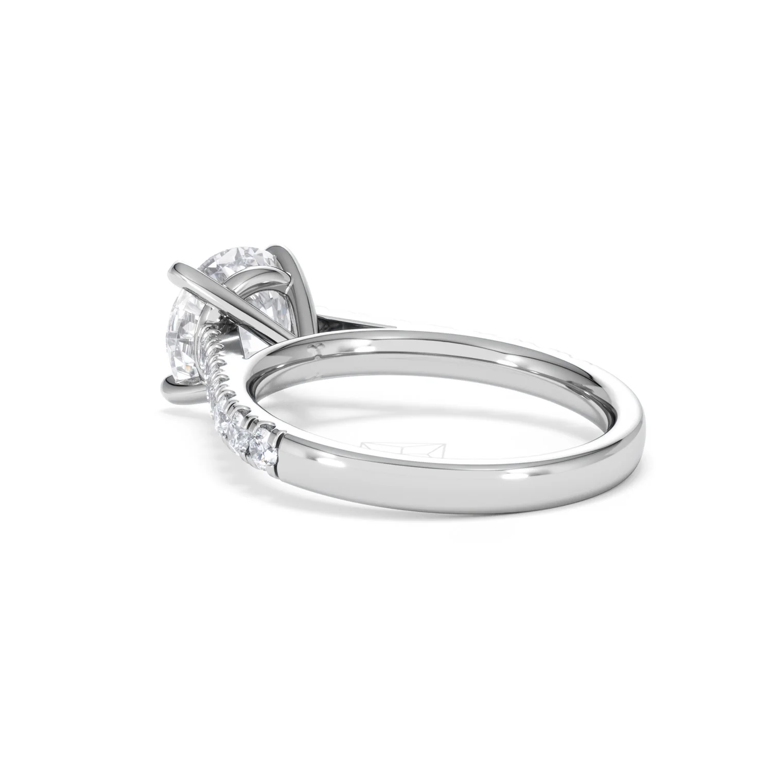 Natalia Lab Diamond Engagement Side Stone Ring 18KW Gold 2.50CT F/VS1 - Image 58