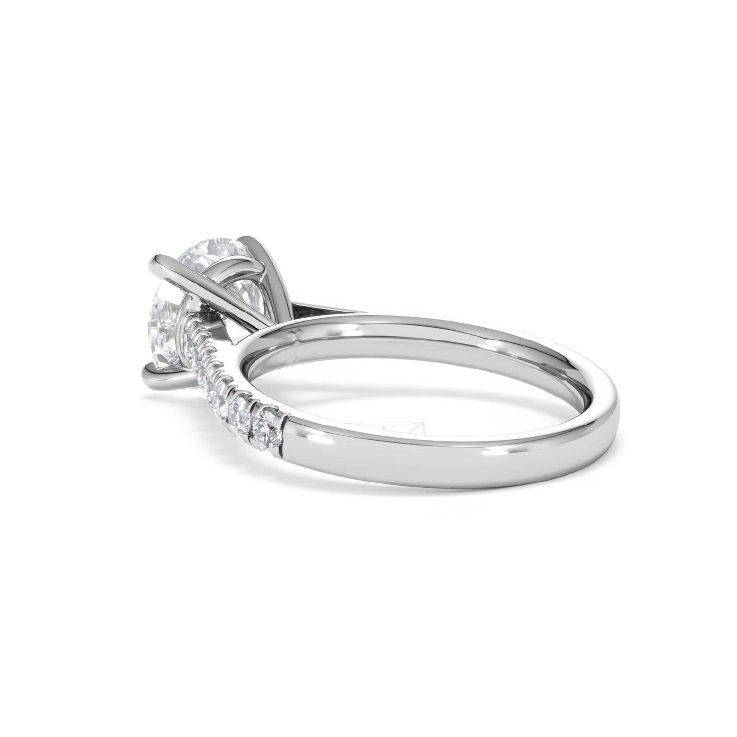 Natalia Lab Diamond Engagement Side Stone Ring 18KW Gold 2.50CT F/VS1 - Image 59