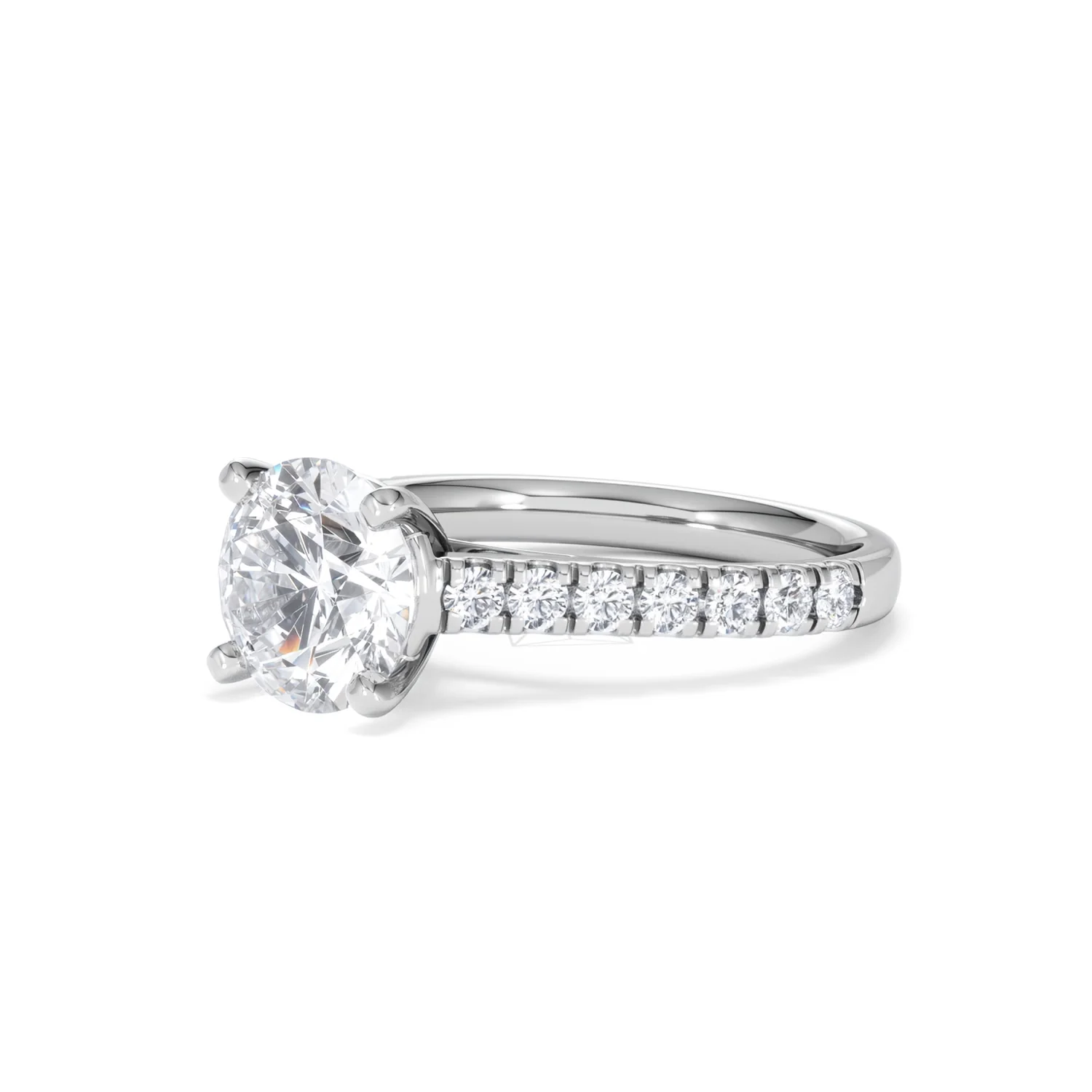 Natalia Lab Diamond Engagement Side Stone Ring 18KW Gold 2.50CT F/VS1 - Image 80