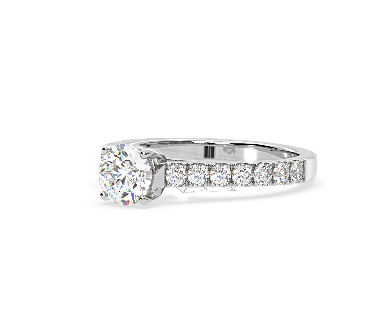 Natalia Lab Diamond Engagement Side Stone Ring 18KW Gold 2.50CT F/VS1 - Image 96