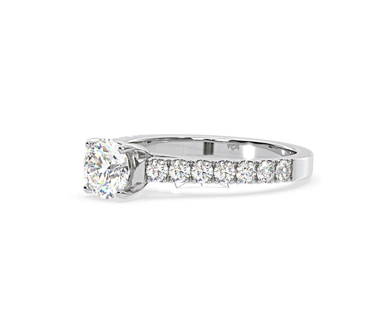 Natalia Lab Diamond Engagement Side Stone Ring 18KW Gold 2.50CT F/VS1 - Image 98