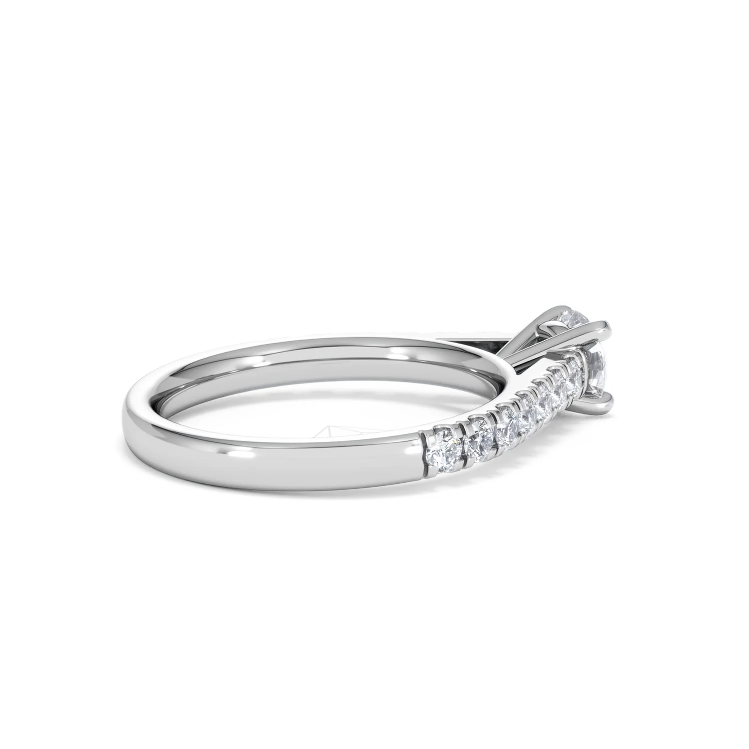 Natalia Lab Diamond Engagement Side Stone Ring Platinum 0.91CT F/VS1 - Image 34