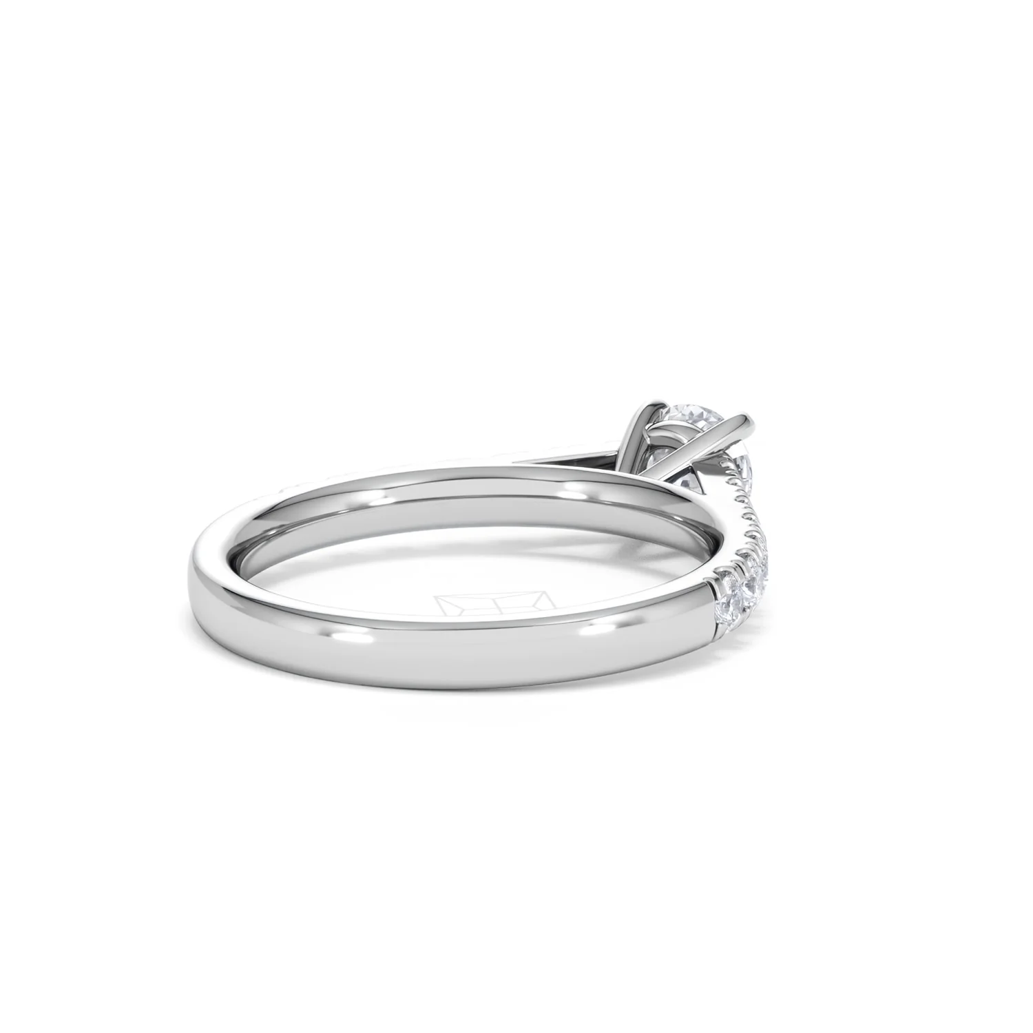 Natalia Lab Diamond Engagement Side Stone Ring Platinum 0.91CT F/VS1 - Image 40