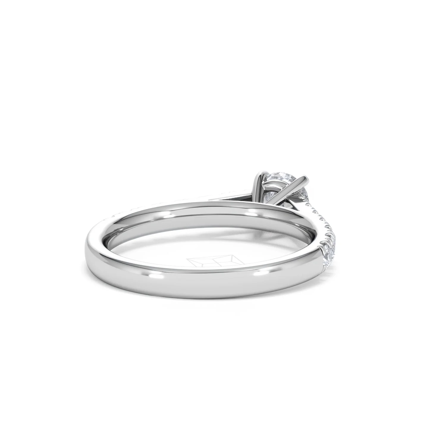 Natalia Lab Diamond Engagement Side Stone Ring Platinum 0.91CT F/VS1 - Image 42