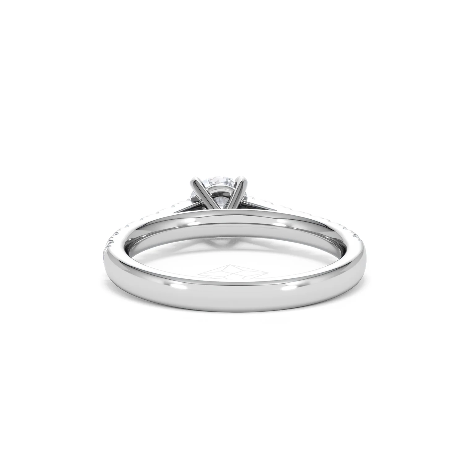 Natalia Lab Diamond Engagement Side Stone Ring Platinum 0.91CT F/VS1 - Image 49
