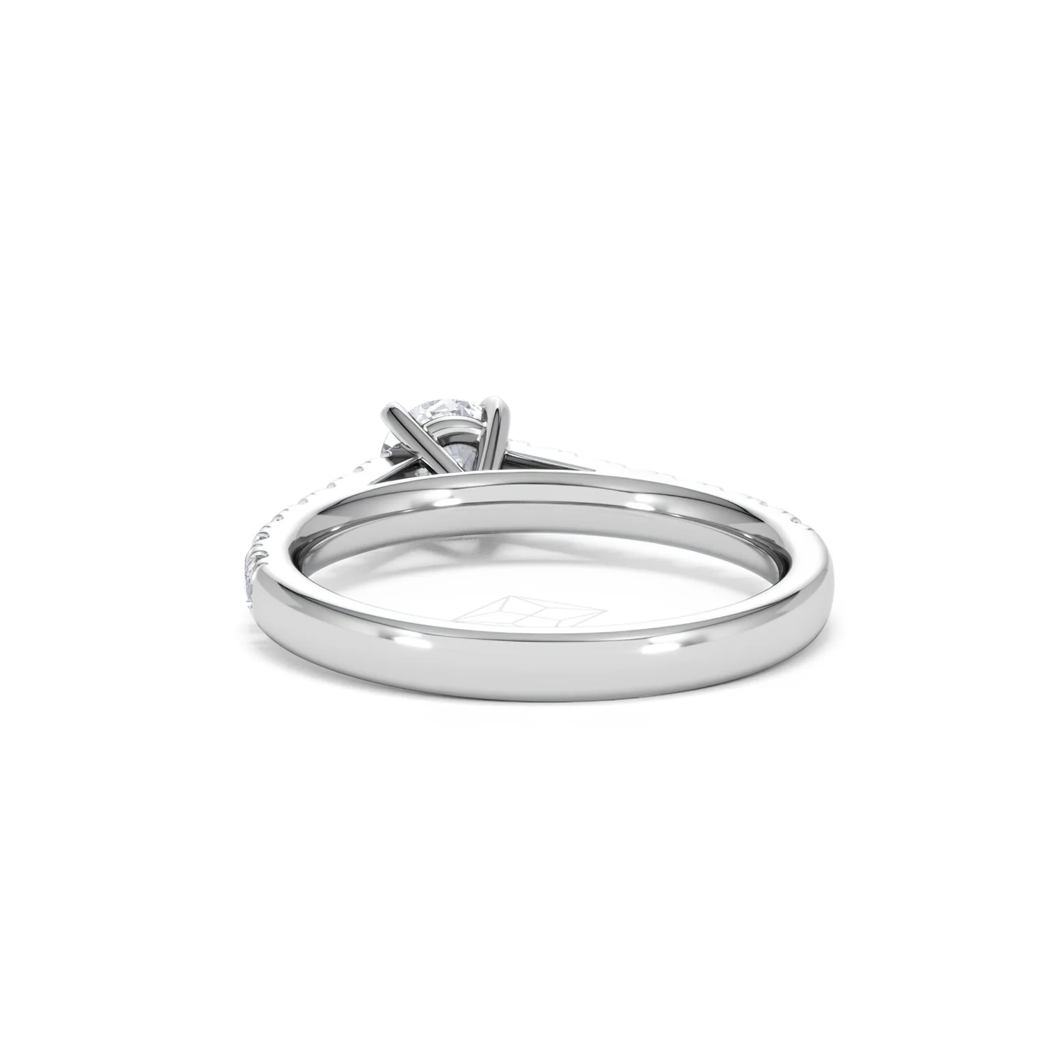 Natalia Lab Diamond Engagement Side Stone Ring Platinum 0.91CT F/VS1 - Image 51