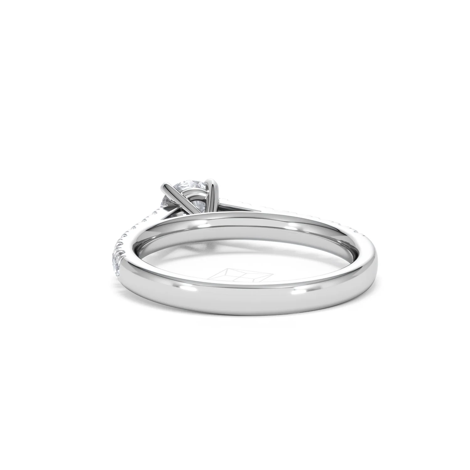 Natalia Lab Diamond Engagement Side Stone Ring Platinum 0.91CT F/VS1 - Image 52