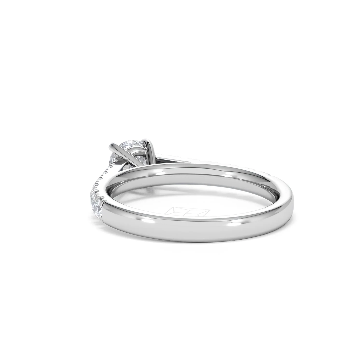Natalia Lab Diamond Engagement Side Stone Ring Platinum 0.91CT F/VS1 - Image 54
