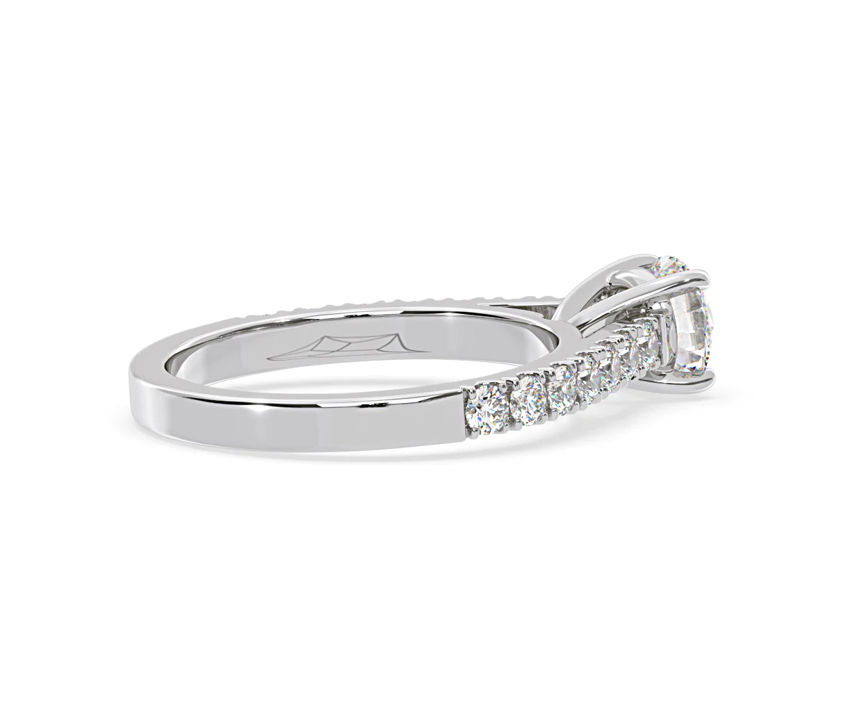 Natalia Lab Diamond Engagement Side Stone Ring Platinum 1.50CT F/VS1 - Image 141