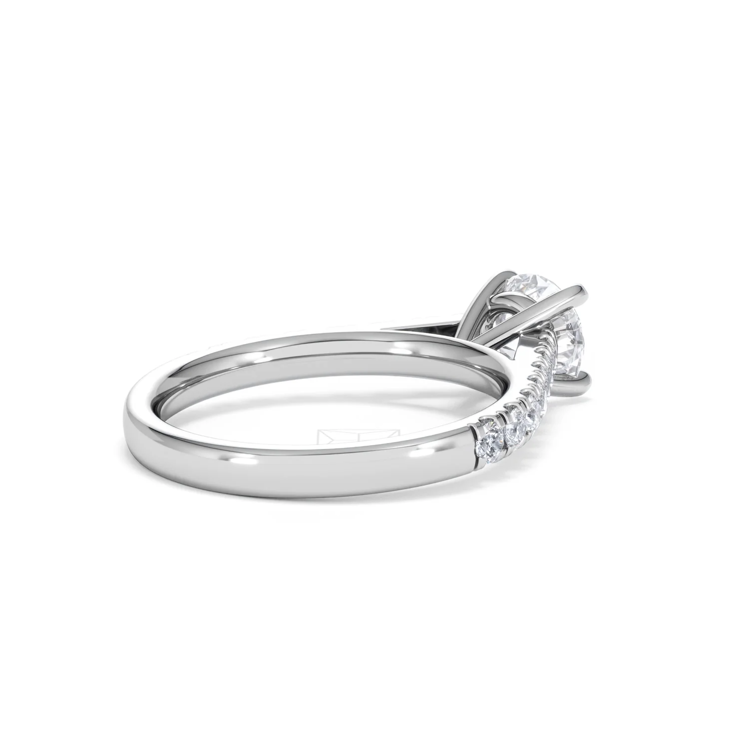 Natalia Lab Diamond Engagement Side Stone Ring Platinum 1.50CT F/VS1 - Image 38