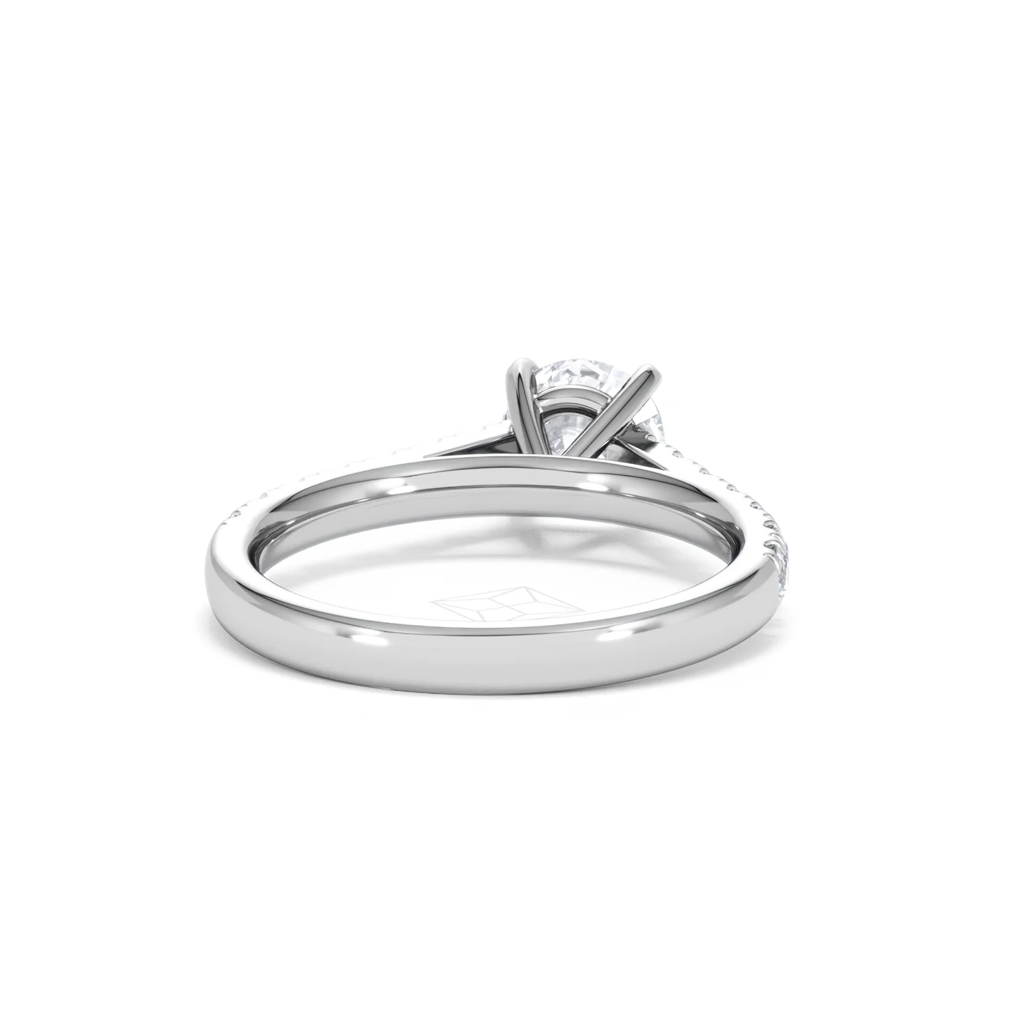 Natalia Lab Diamond Engagement Side Stone Ring Platinum 1.50CT F/VS1 - Image 45