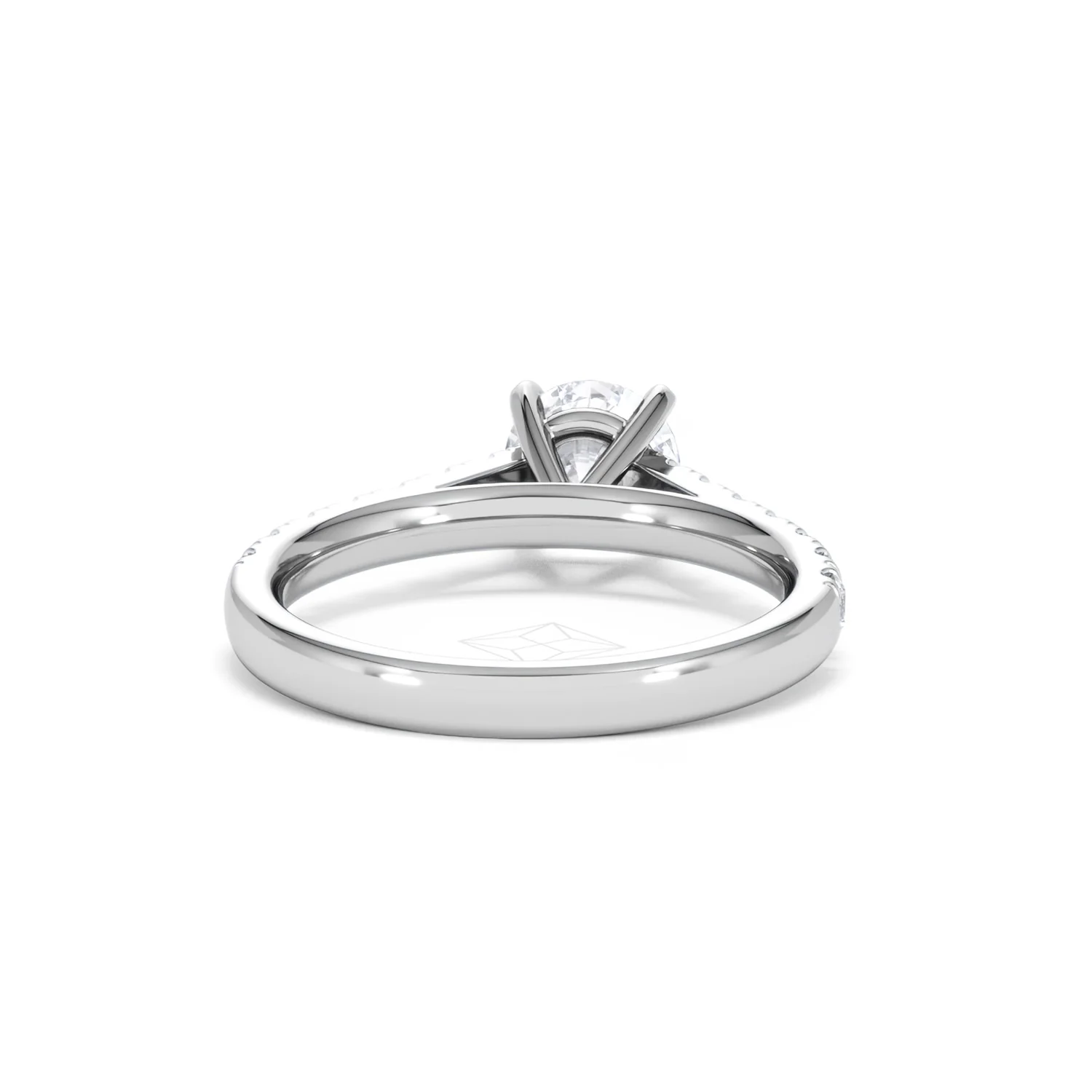Natalia Lab Diamond Engagement Side Stone Ring Platinum 1.50CT F/VS1 - Image 46