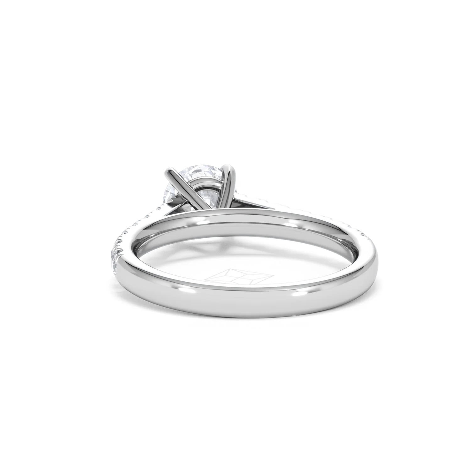 Natalia Lab Diamond Engagement Side Stone Ring Platinum 1.50CT F/VS1 - Image 51