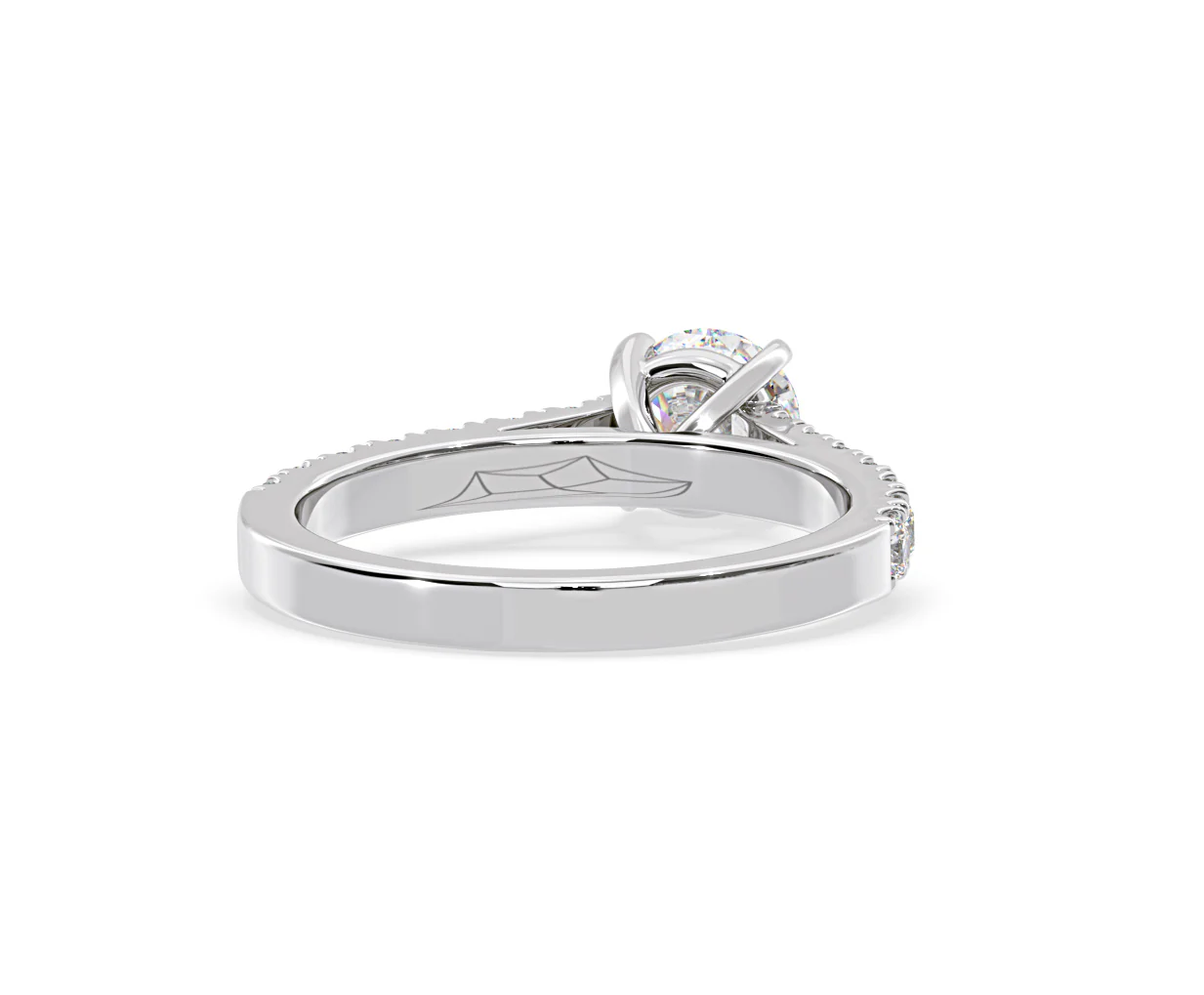 Natalia Lab Diamond Engagement Side Stone Ring Platinum 2.00CT F/VS1 - Image 131