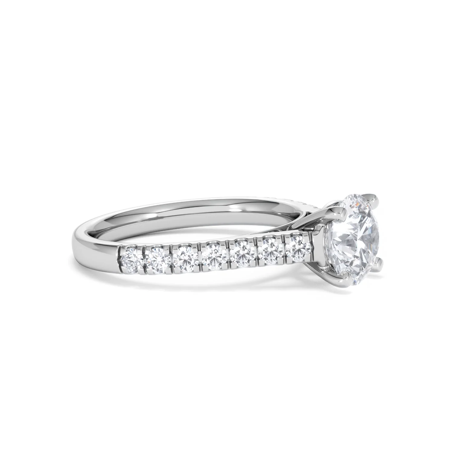 Natalia Lab Diamond Engagement Side Stone Ring Platinum 2.00CT F/VS1 - Image 21