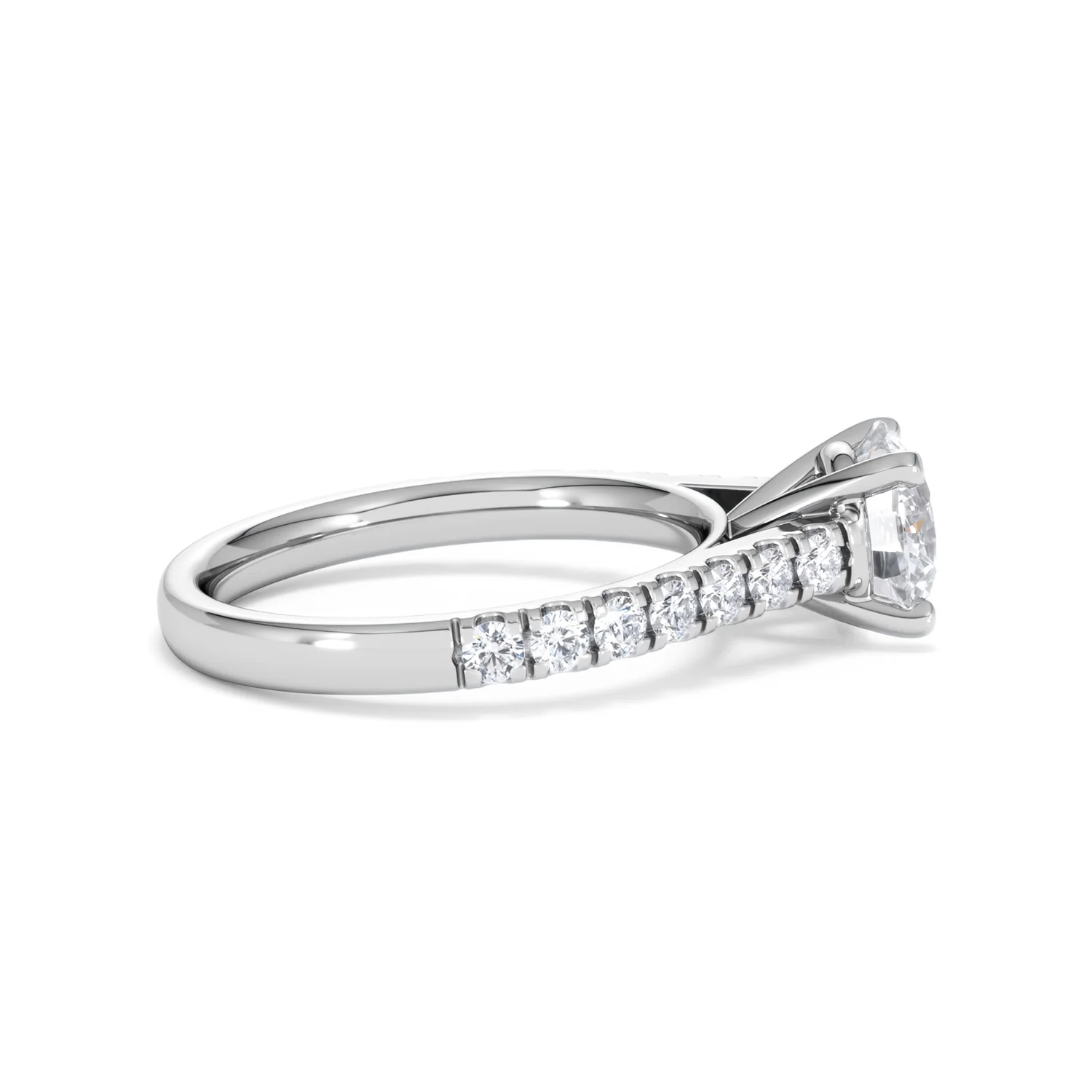 Natalia Lab Diamond Engagement Side Stone Ring Platinum 2.00CT F/VS1 - Image 29