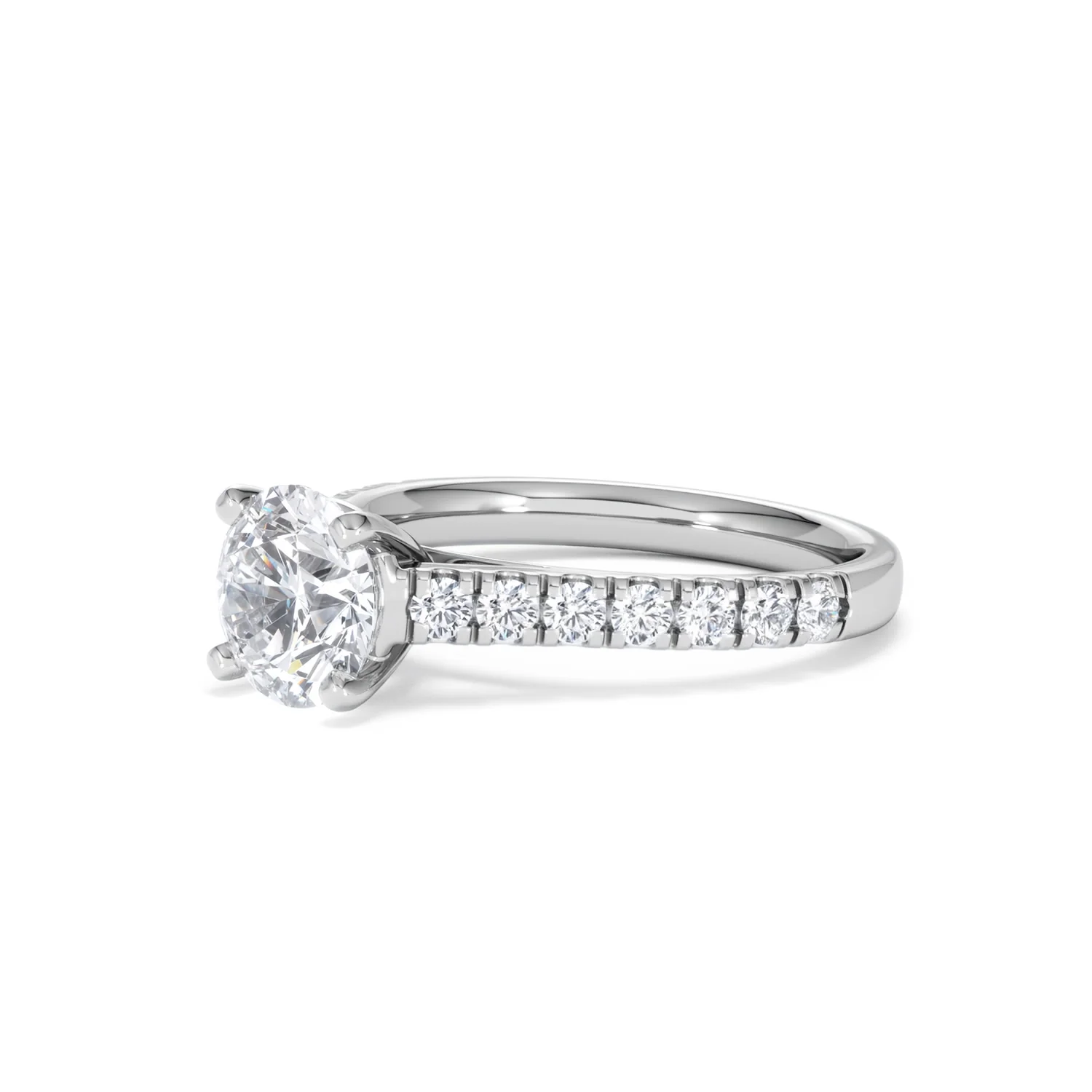 Natalia Lab Diamond Engagement Side Stone Ring Platinum 2.00CT F/VS1 - Image 78