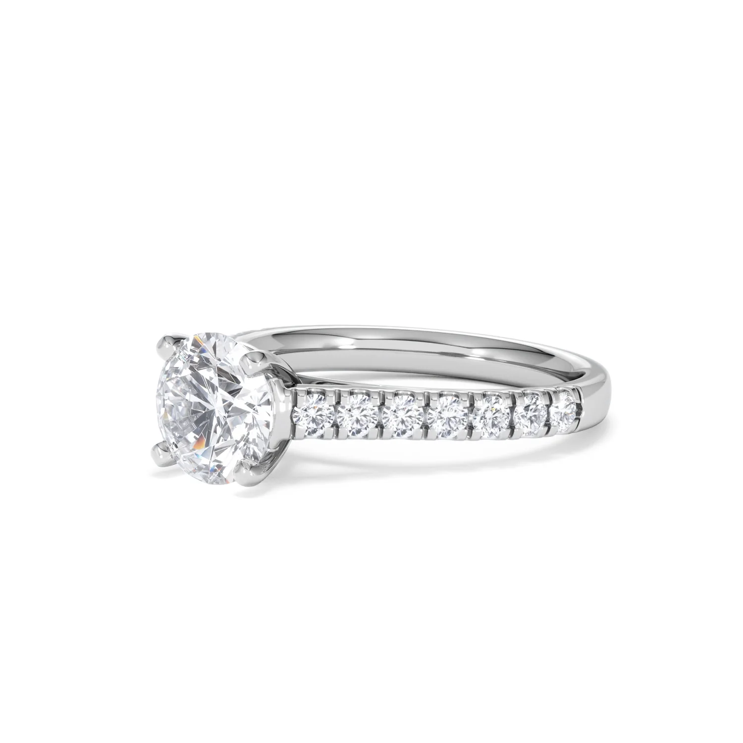 Natalia Lab Diamond Engagement Side Stone Ring Platinum 2.00CT F/VS1 - Image 79