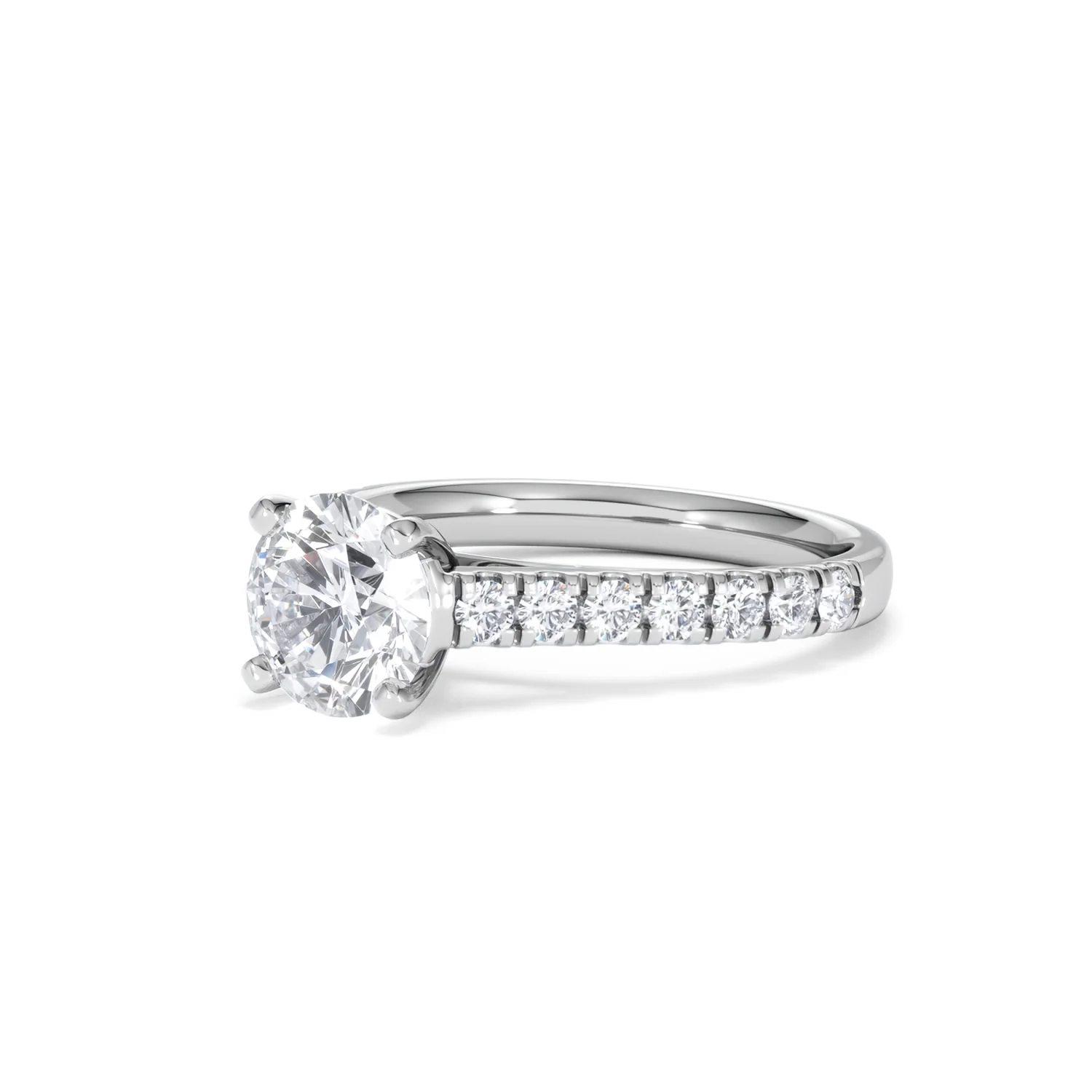 Natalia Lab Diamond Engagement Side Stone Ring Platinum 2.00CT F/VS1 - Image 80