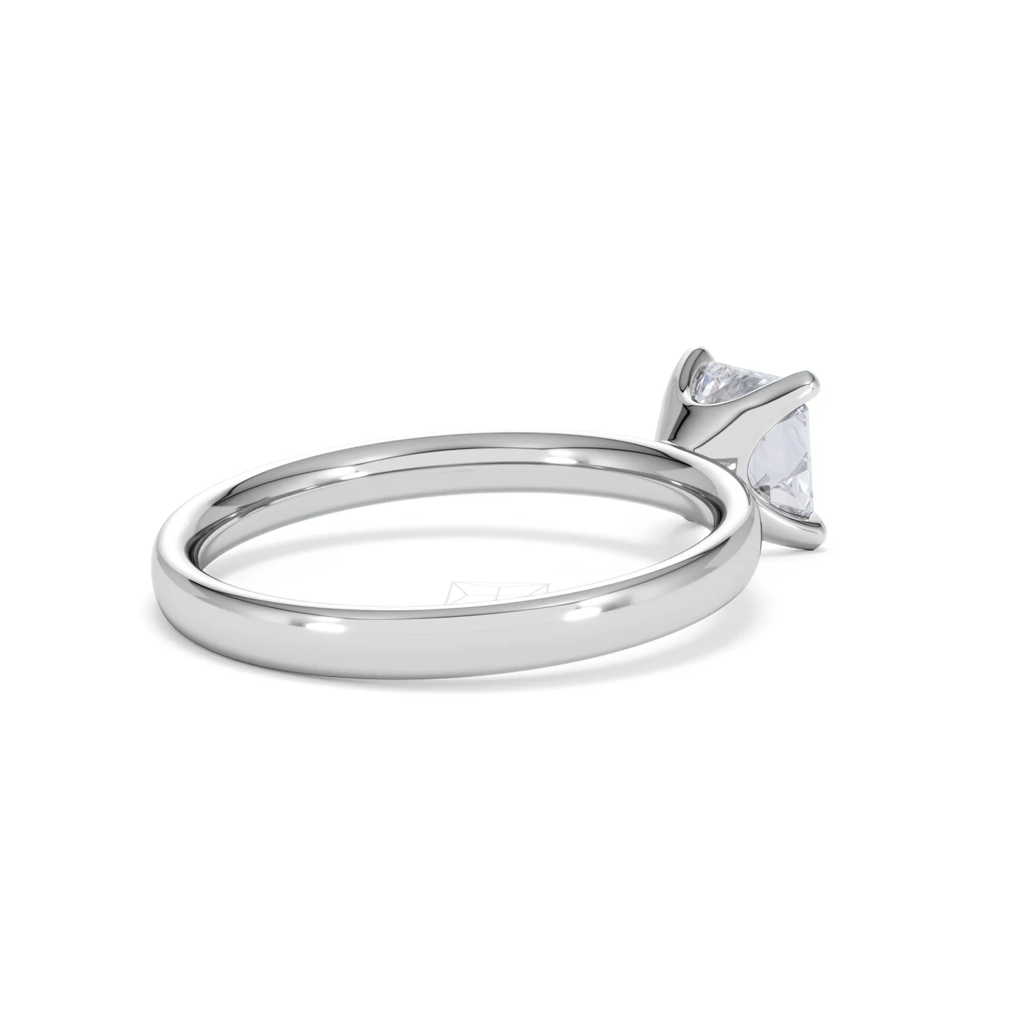 Origin 1.00ct Asscher Cut Lab Diamond Solitaire Engagement Ring in 18K White Gold - Image 37