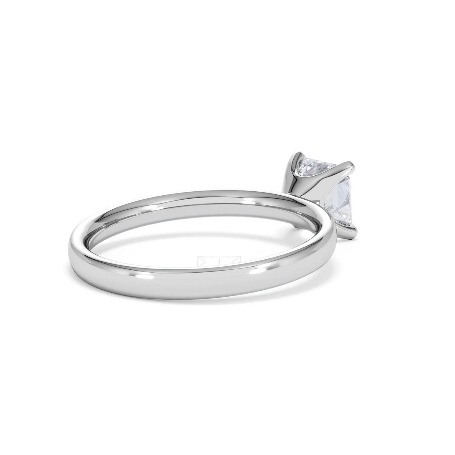 Origin 1.00ct Asscher Cut Lab Diamond Solitaire Engagement Ring in 18K White Gold - Image 38