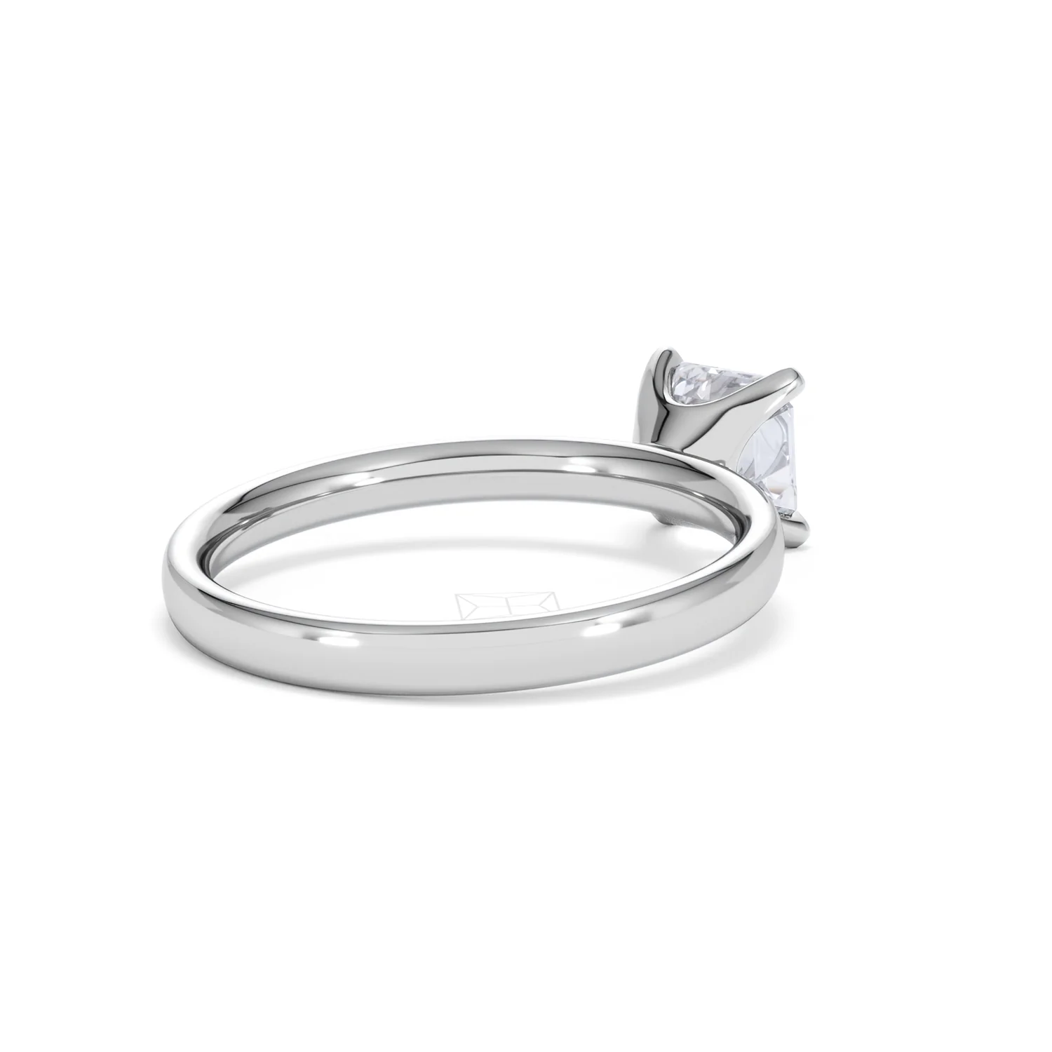 Origin 1.00ct Asscher Cut Lab Diamond Solitaire Engagement Ring in 18K White Gold - Image 39