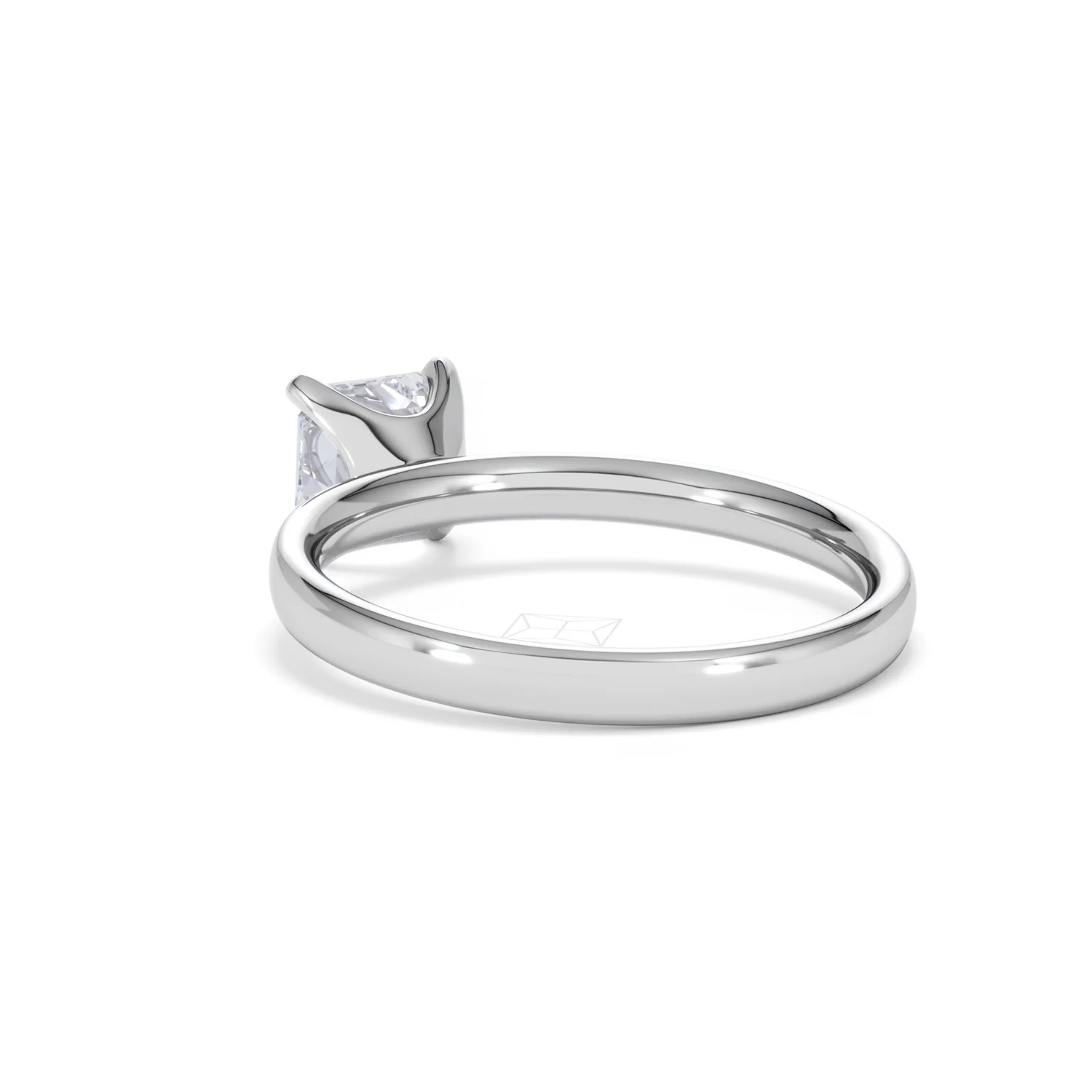 Origin 1.00ct Asscher Cut Lab Diamond Solitaire Engagement Ring in 18K White Gold - Image 55