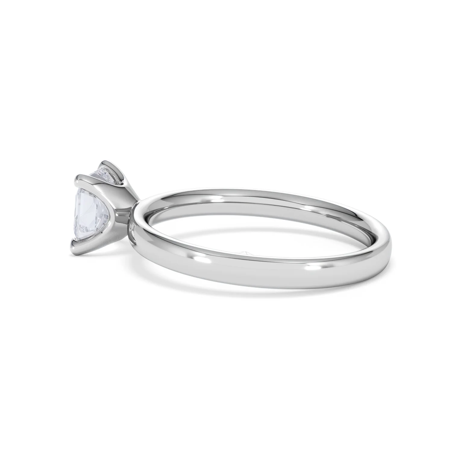 Origin 1.00ct Asscher Cut Lab Diamond Solitaire Engagement Ring in 18K White Gold - Image 64