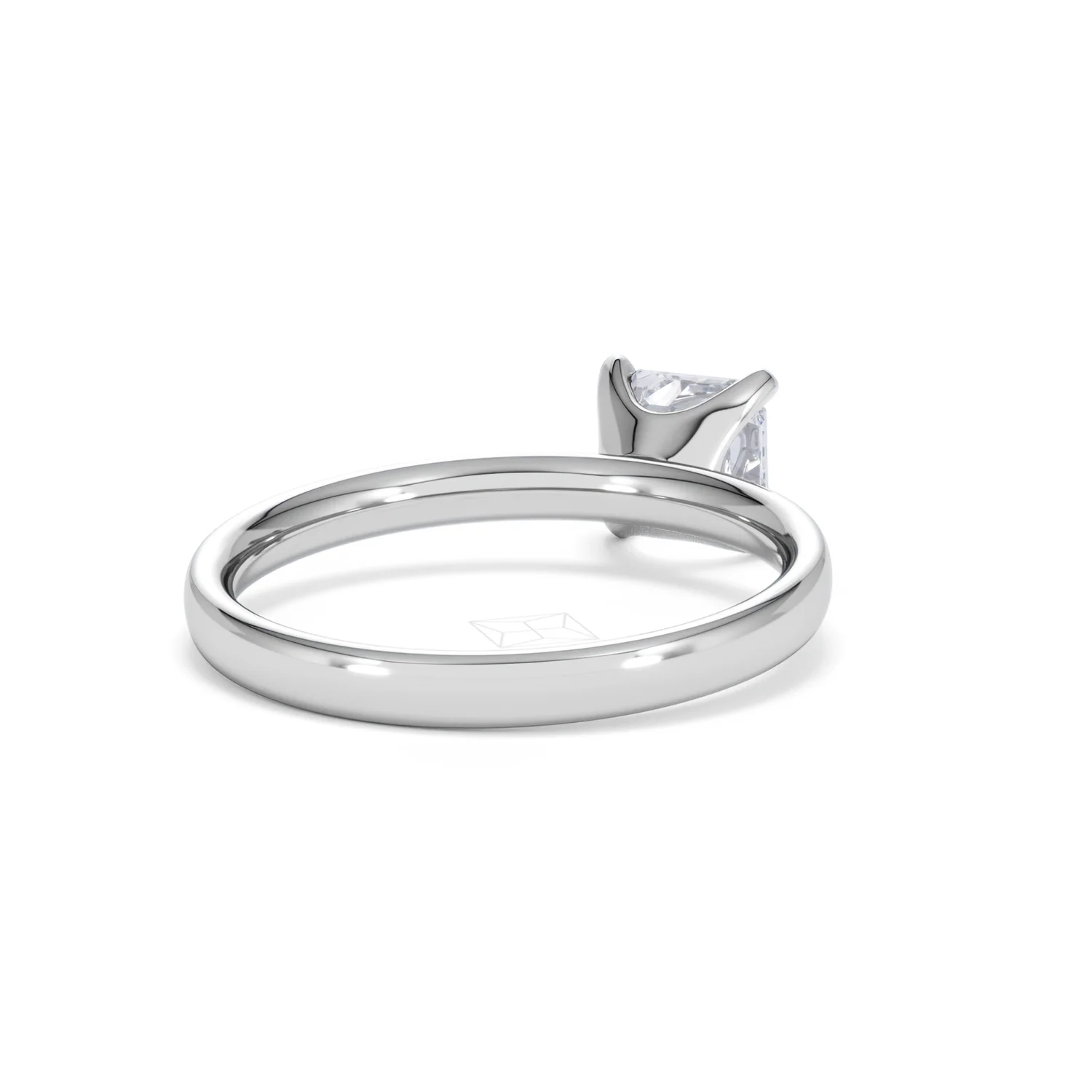 Origin 1.00ct Asscher Cut Lab Diamond Solitaire Engagement Ring in Platinum - Image 42