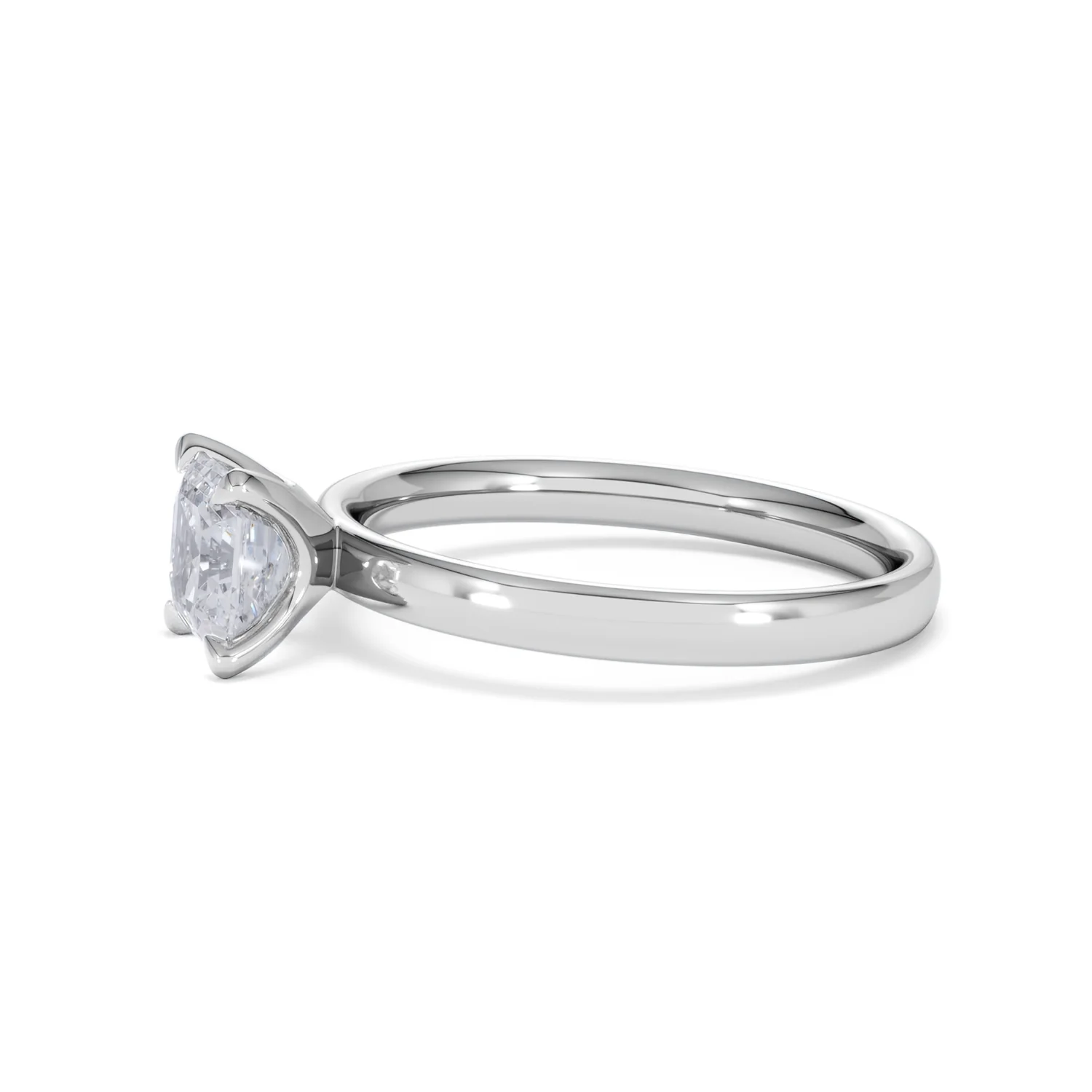 Origin 1.00ct Asscher Cut Lab Diamond Solitaire Engagement Ring in Platinum - Image 72