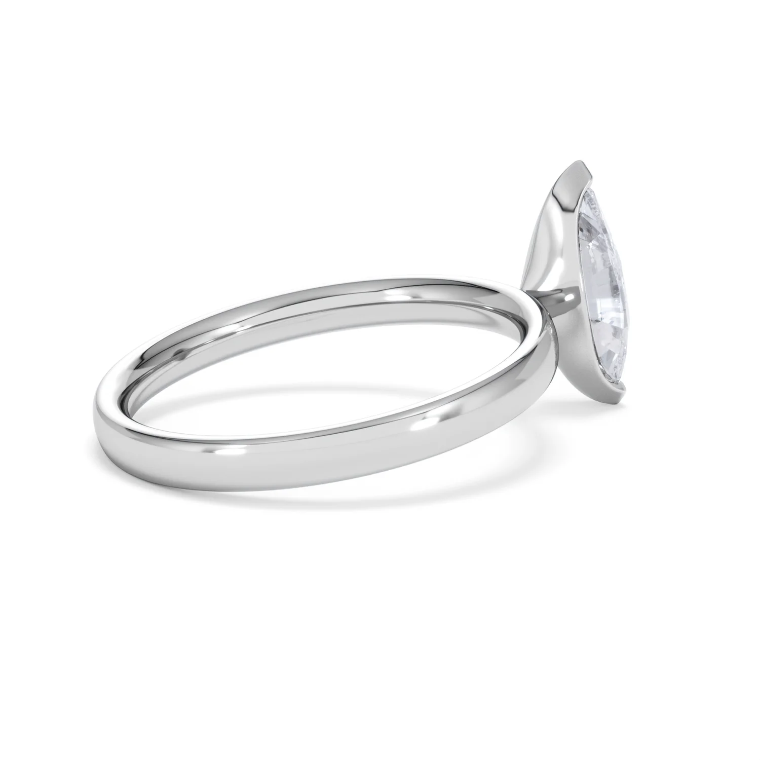 Origin 1.00ct Marquise Cut Lab Diamond Solitaire Engagement Ring in 18K White Gold - Image 34