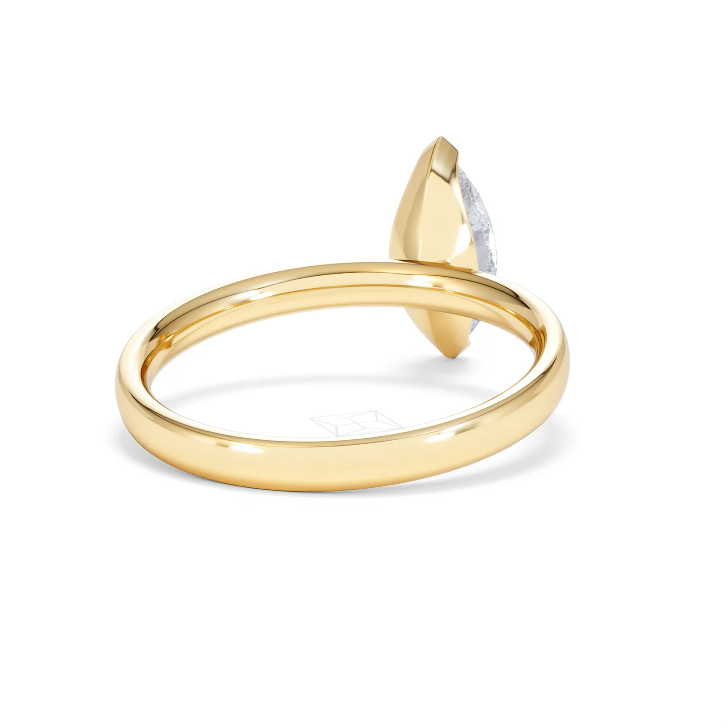Origin 1.00ct Marquise Cut Lab Diamond Solitaire Engagement Ring in 18K Yellow Gold - Image 43