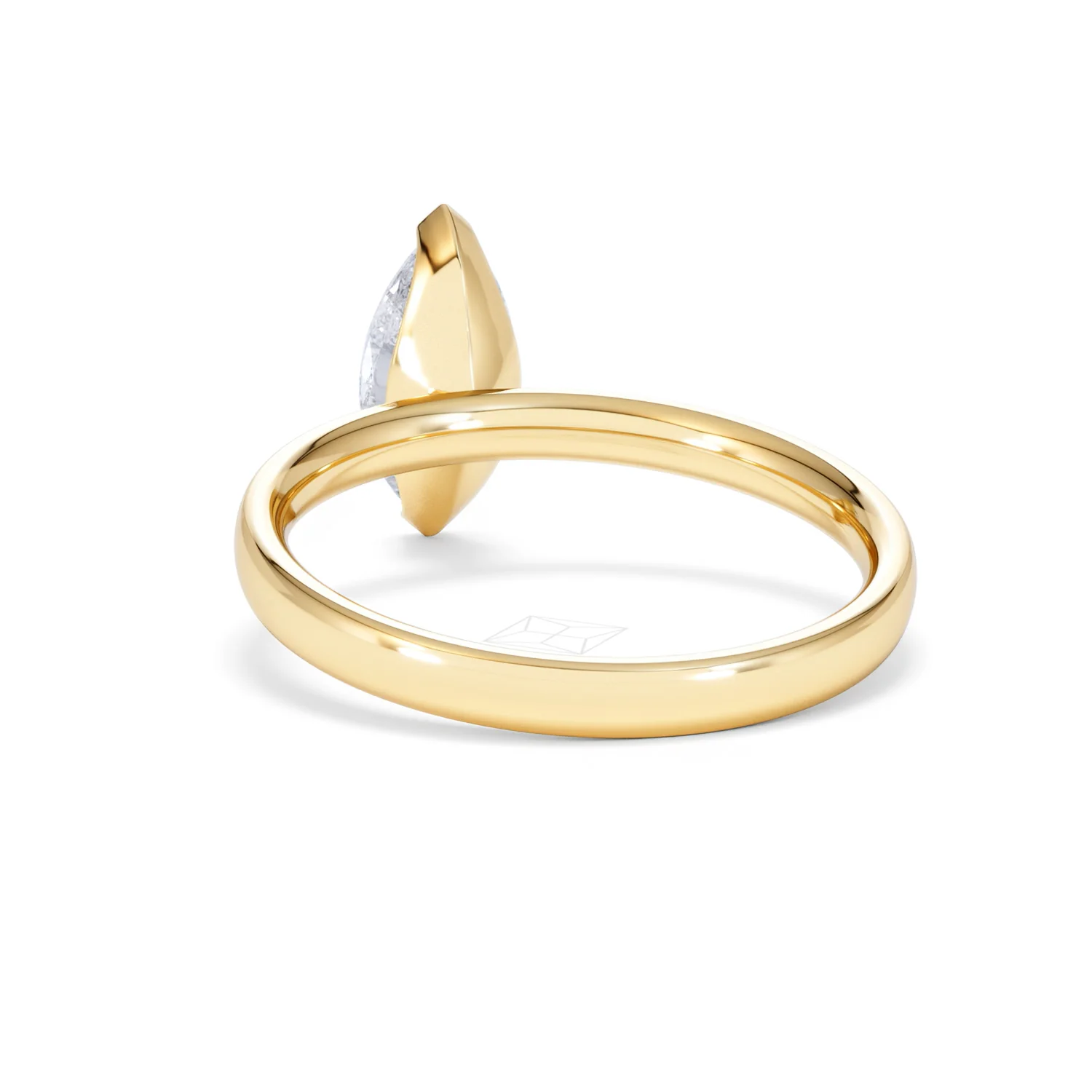 Origin 1.00ct Marquise Cut Lab Diamond Solitaire Engagement Ring in 18K Yellow Gold - Image 52