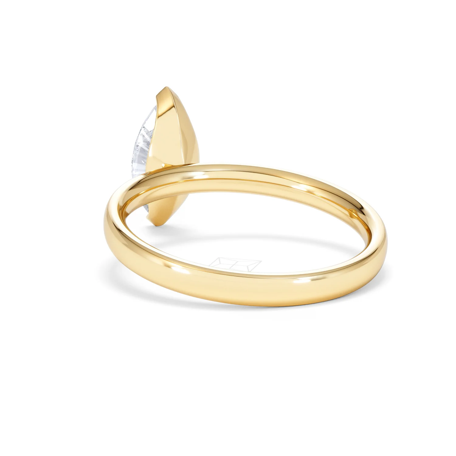 Origin 1.00ct Marquise Cut Lab Diamond Solitaire Engagement Ring in 18K Yellow Gold - Image 54
