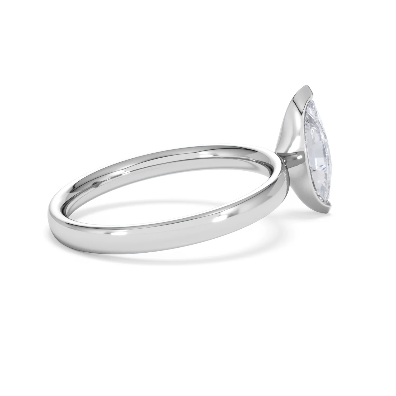 Origin 1.00ct Marquise Cut Lab Diamond Solitaire Engagement Ring in Platinum - Image 33