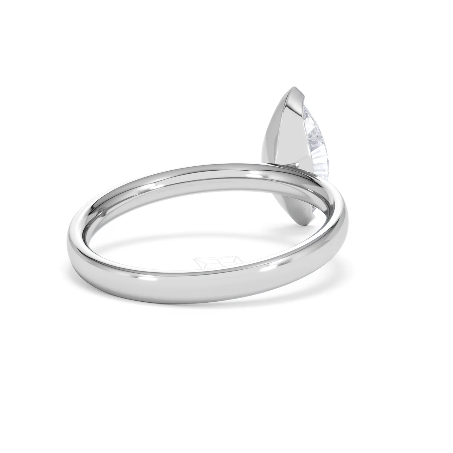Origin 1.00ct Marquise Cut Lab Diamond Solitaire Engagement Ring in Platinum - Image 41