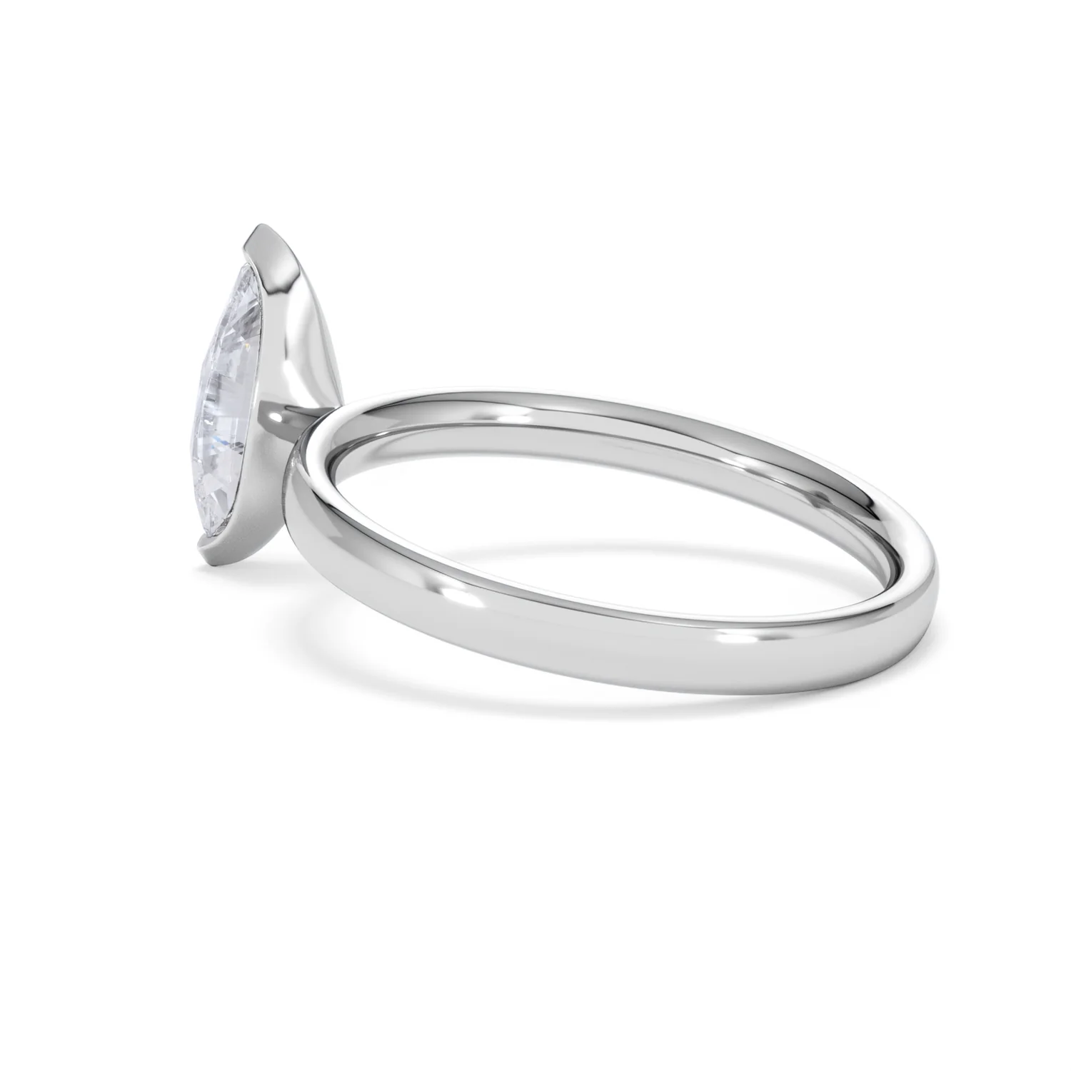 Origin 1.00ct Marquise Cut Lab Diamond Solitaire Engagement Ring in Platinum - Image 61