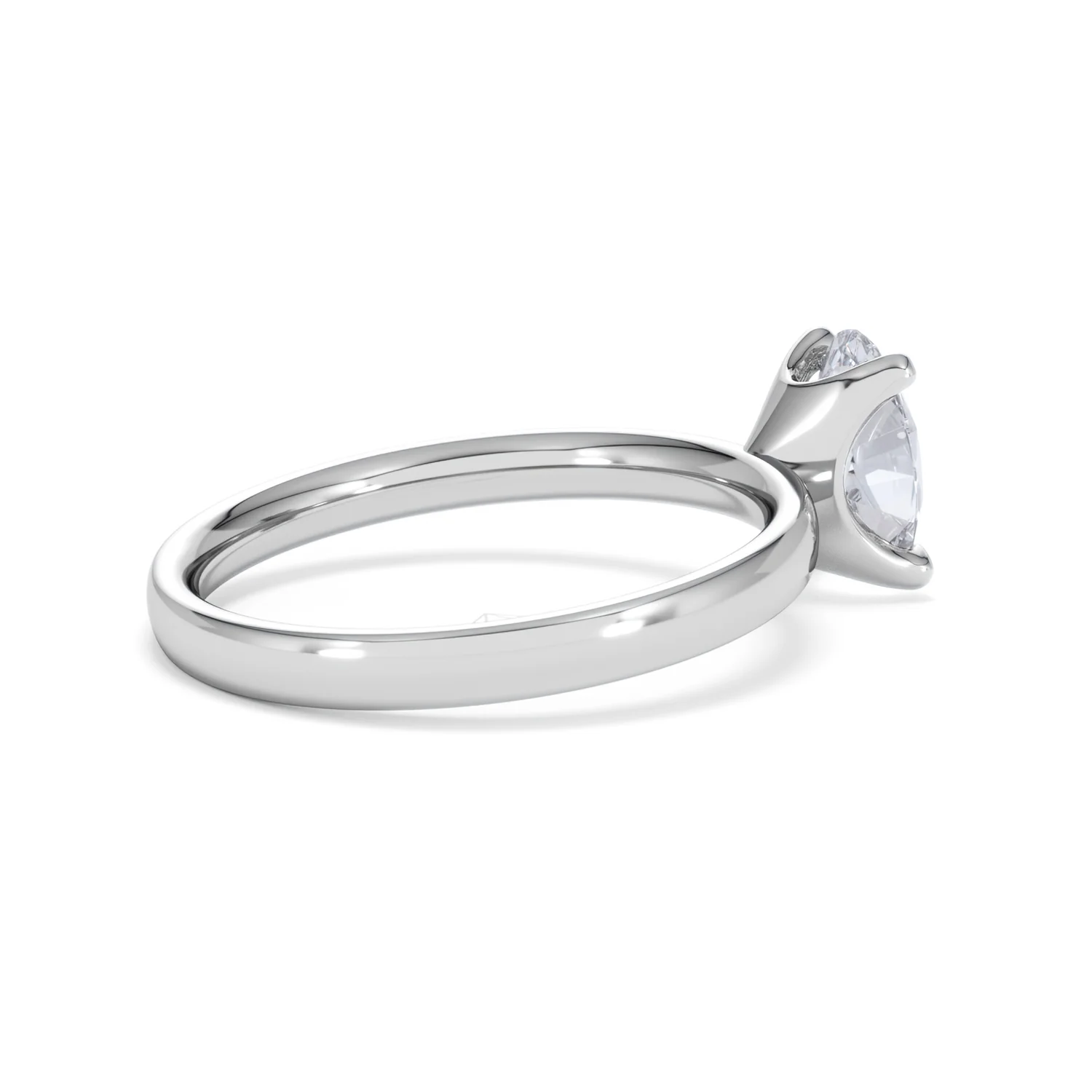 Origin 1.00ct Oval Cut Lab Diamond Solitaire Engagement Ring in 18K White Gold - Image 34