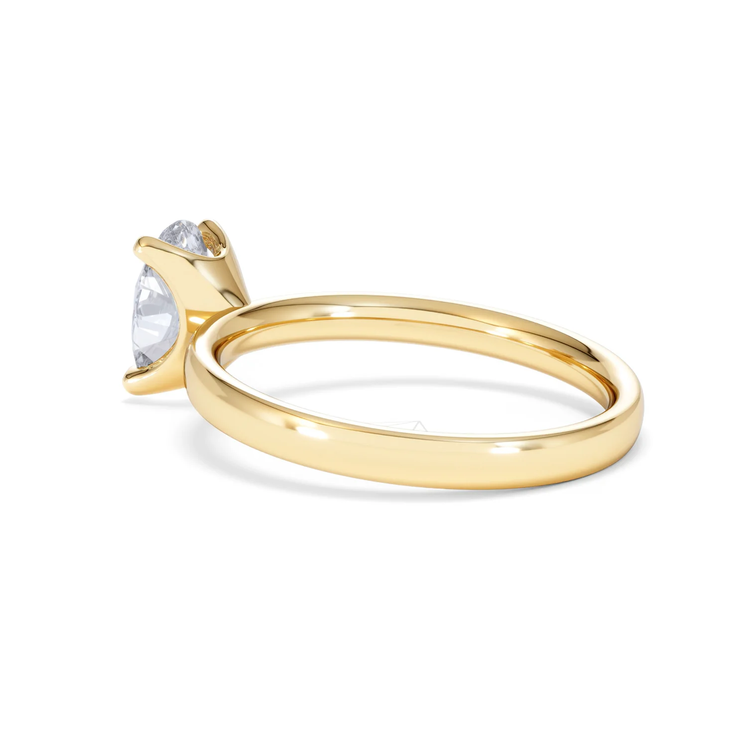 Origin 1.00ct Oval Cut Lab Diamond Solitaire Engagement Ring in 18K Yellow Gold - Image 60