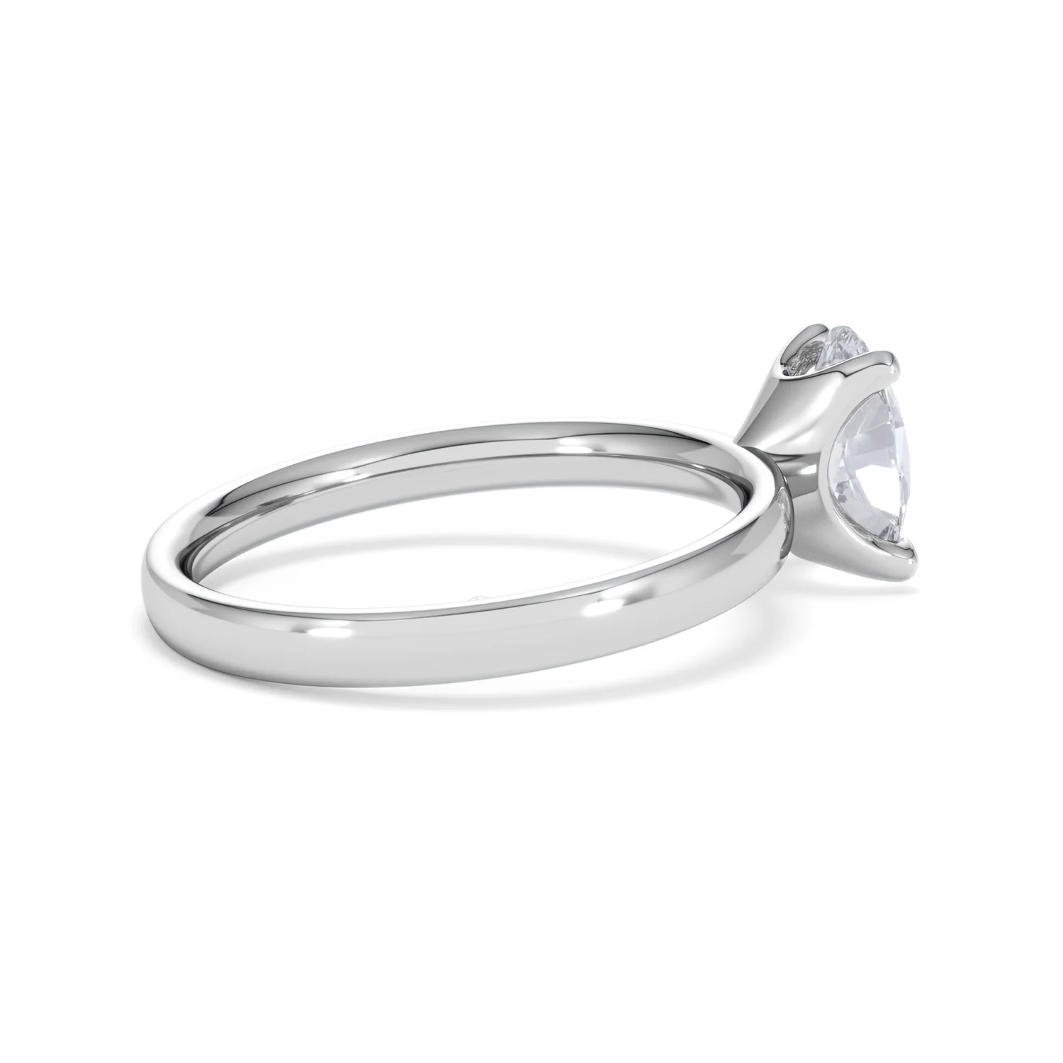Origin 1.00ct Oval Cut Lab Diamond Solitaire Engagement Ring in Platinum - Image 33