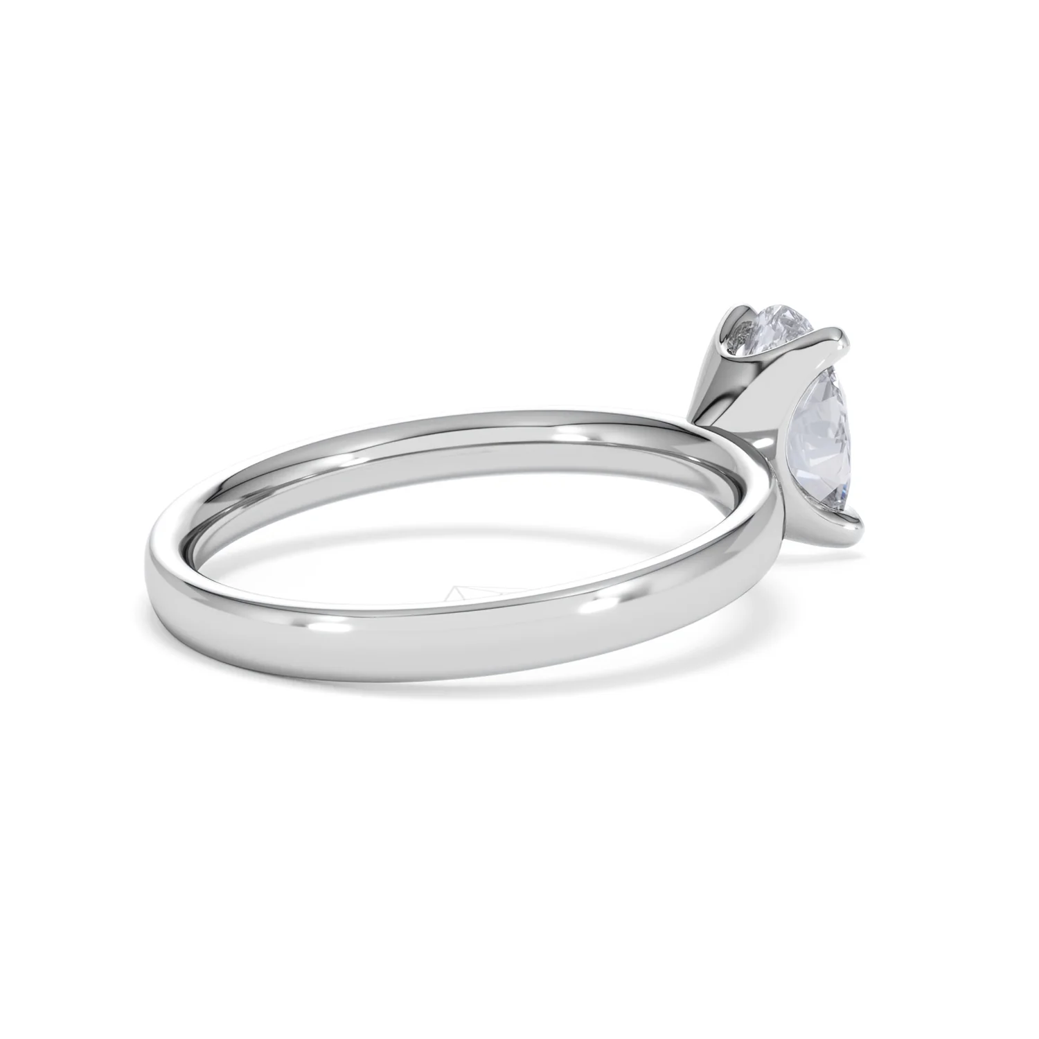 Origin 1.00ct Oval Cut Lab Diamond Solitaire Engagement Ring in Platinum - Image 36