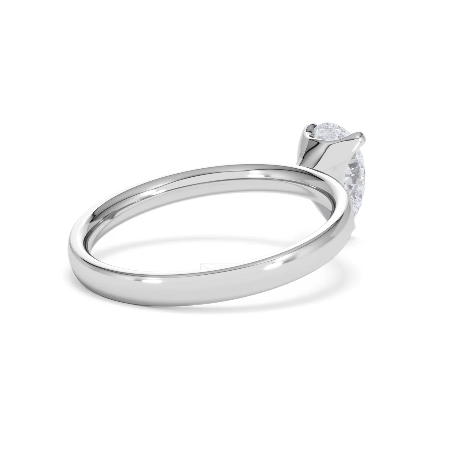 Origin 1.00ct Pear Cut Lab Diamond Solitaire Engagement Ring in Platinum - Image 37