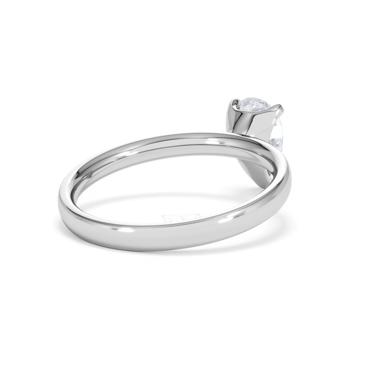 Origin 1.00ct Pear Cut Lab Diamond Solitaire Engagement Ring in Platinum - Image 39