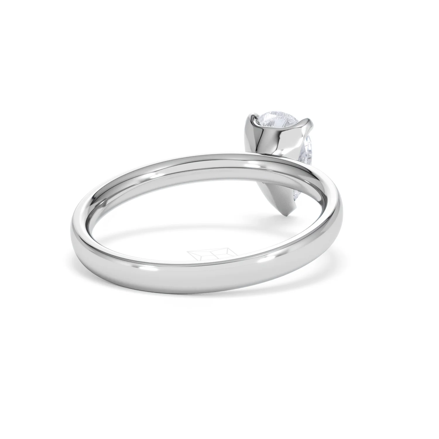 Origin 1.00ct Pear Cut Lab Diamond Solitaire Engagement Ring in Platinum - Image 41