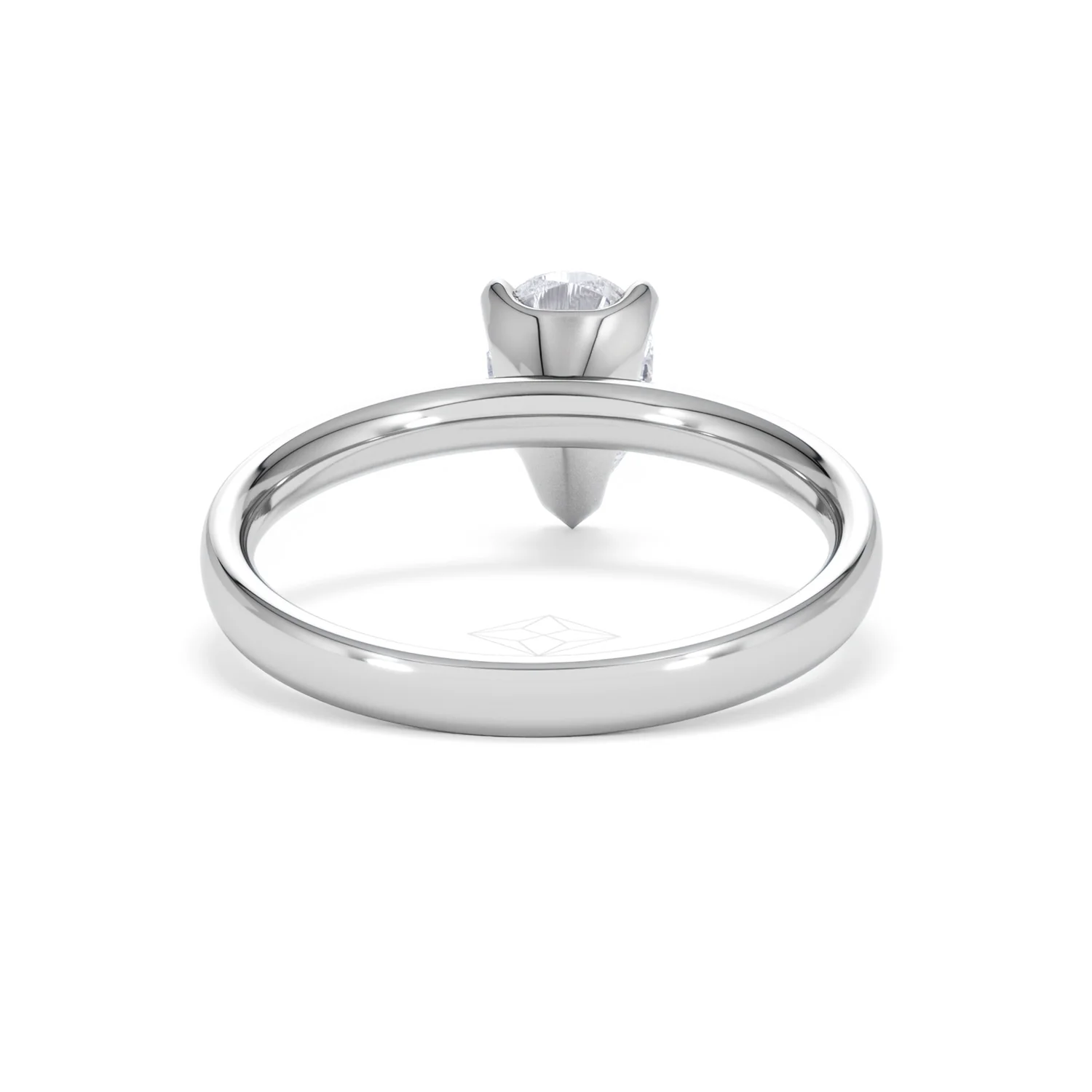 Origin 1.00ct Pear Cut Lab Diamond Solitaire Engagement Ring in Platinum - Image 46